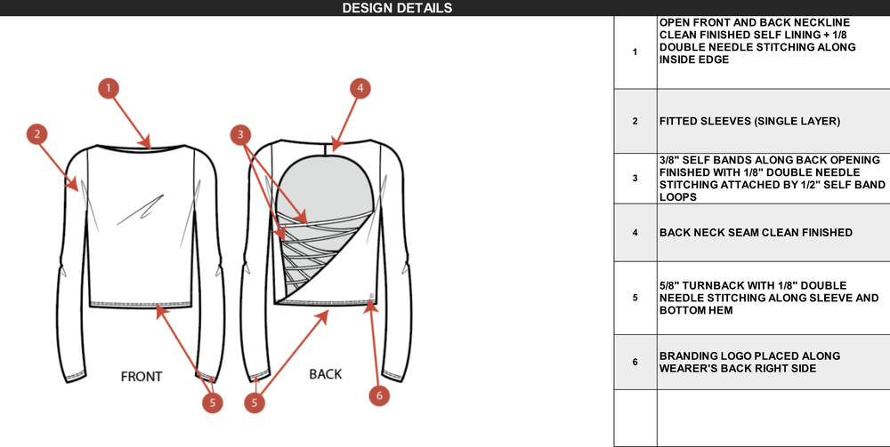 Free Tech Pack Template for Clothing Brands | BOMME STUDIO