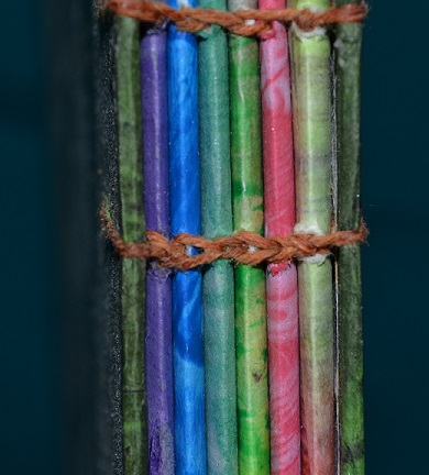 Rainbow Clover Coptic Stitch 5.jpg
