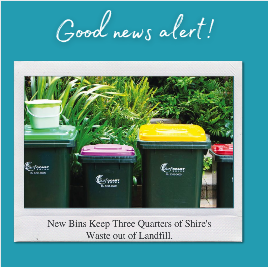 New bins keep three-quarters of shire’s waste out of landfill