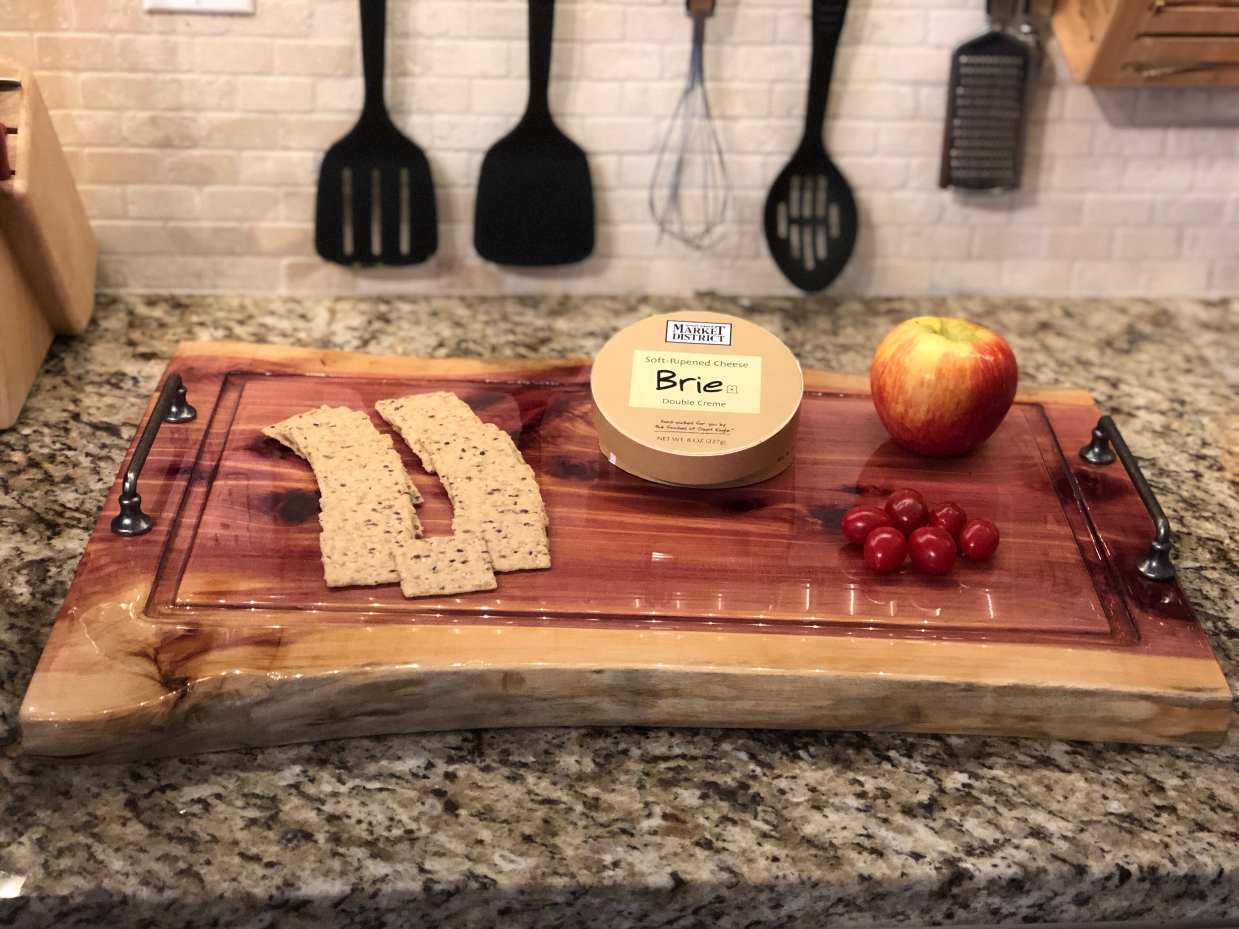 Cheese Board Serving Tray Spalted Elm Live Edge Charcuterie Board