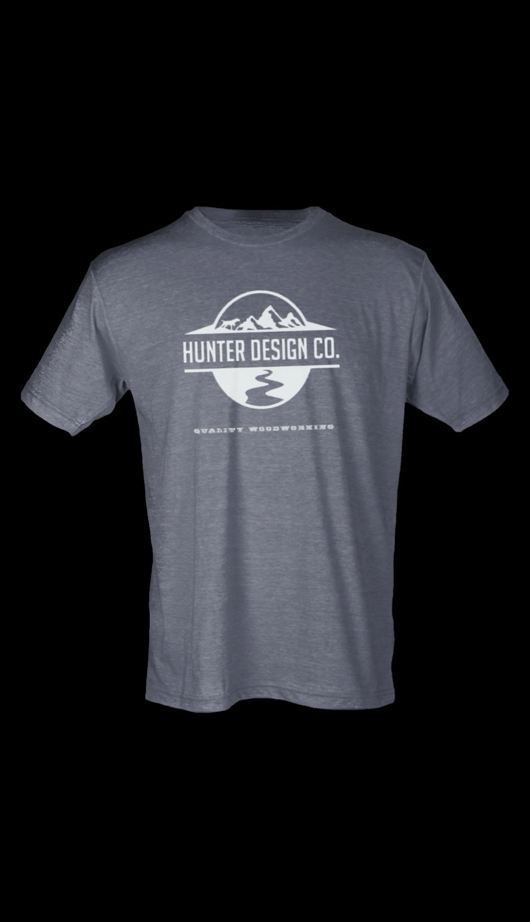 Hunter Design Logo T-Shirt Grey/White