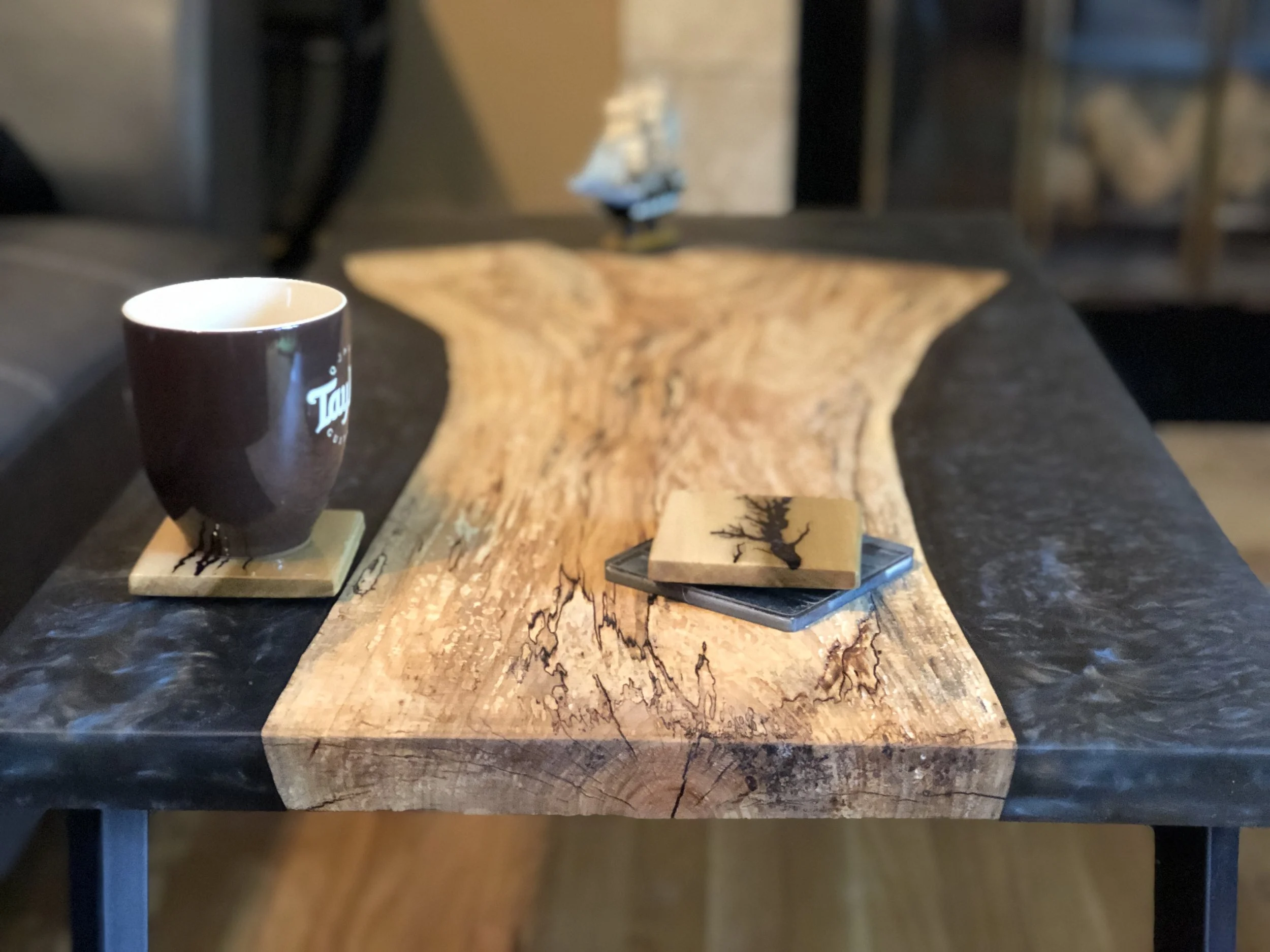 Image of Epoxy Maple Coffee Table