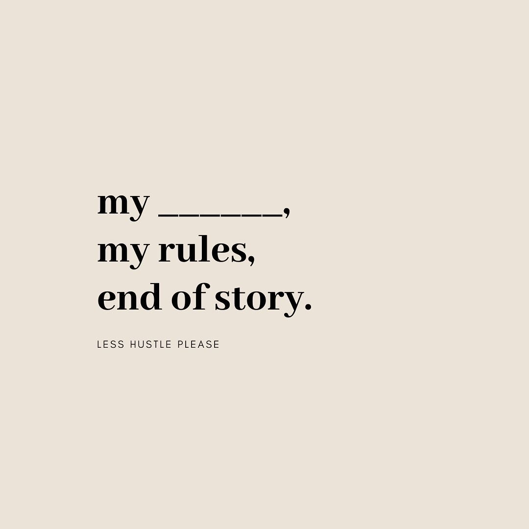 It&rsquo;s ⁣
your Life⁣
your Business, ⁣
your Thoughts &amp; your Rules!⁣
#neverforget #endofstory #maketherules #lesshustleplease #businessmentoring #selbst&auml;ndigkeit #unternehmerin