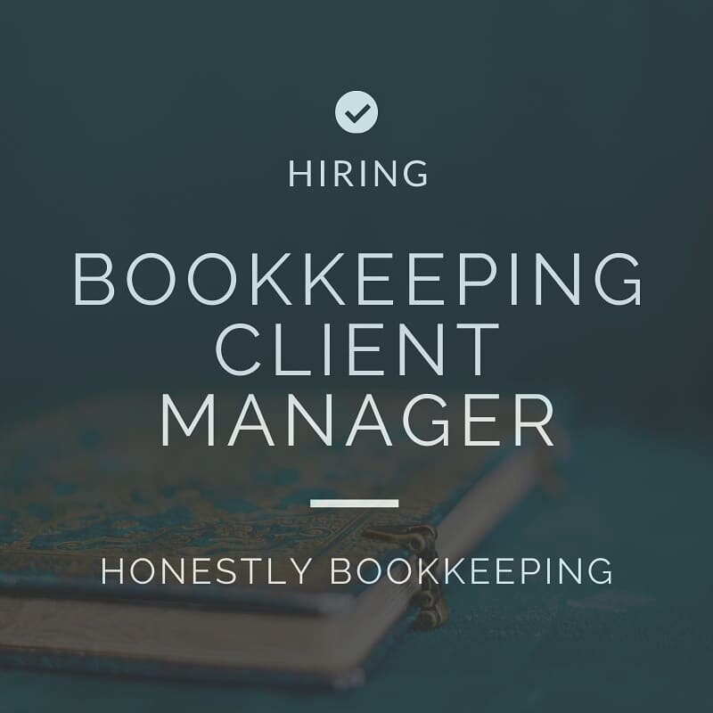 I'm #hiring! Looking for a Bookkeeping Client Manager. Must have 3+ years #bookeeping experience. If you know a #jobseeker in the #accounting industry please encourage them to apply using the link in bio.