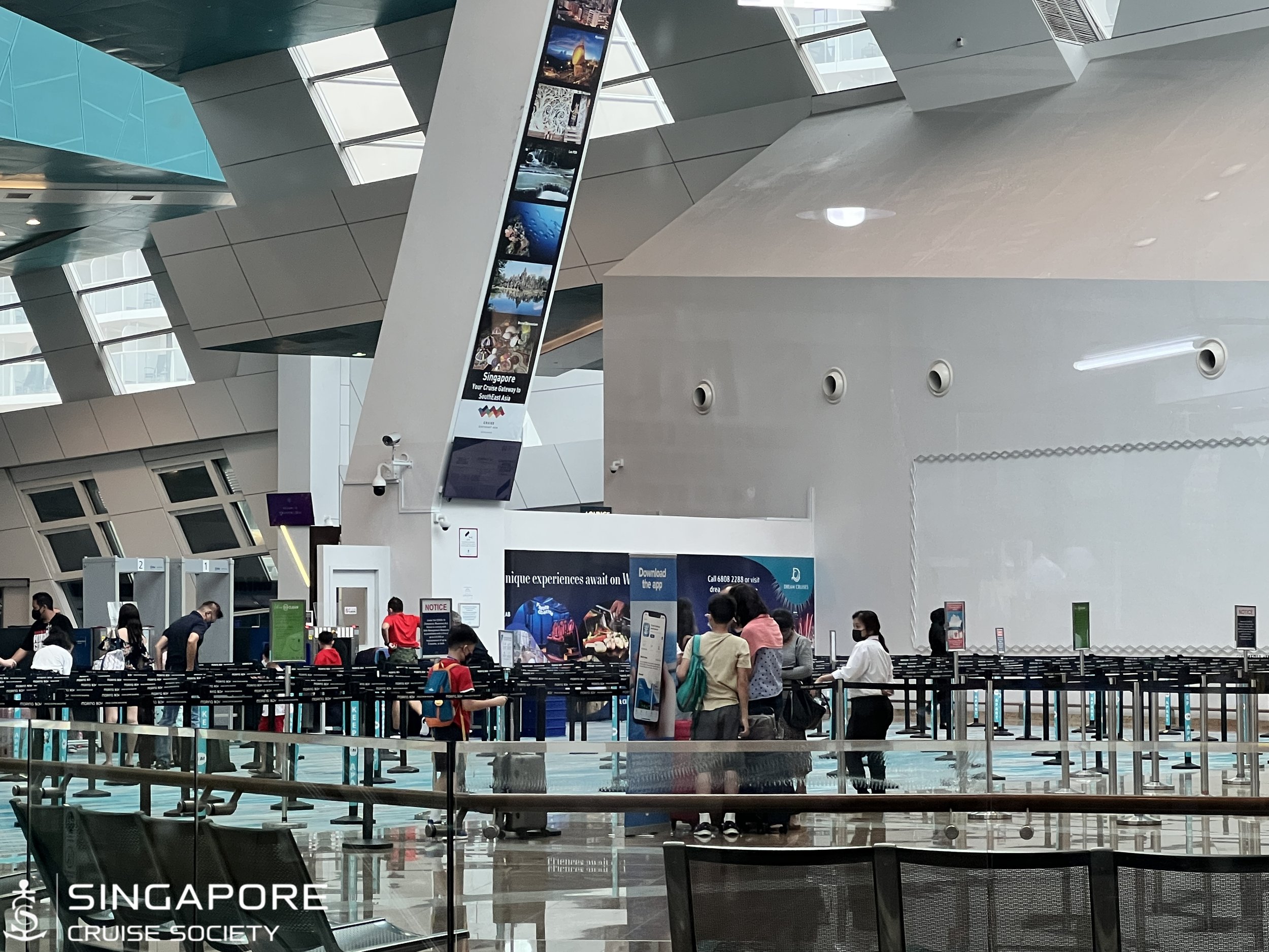 No queues at the terminal. PHOTO: SINGAPORE CRUISE SOCIETY