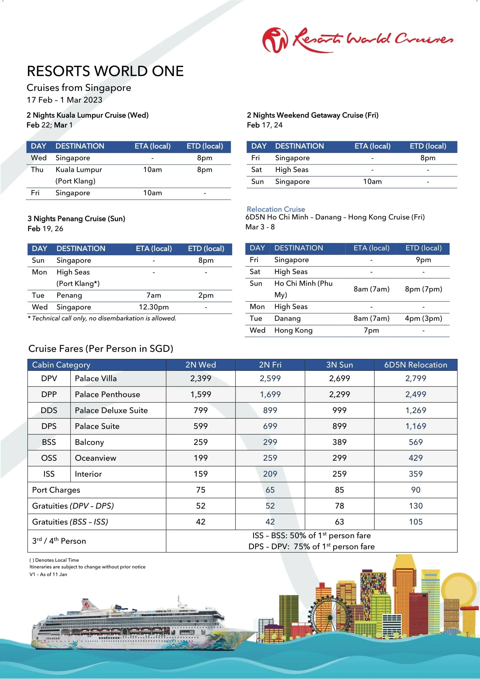 cruise ship schedule hong kong