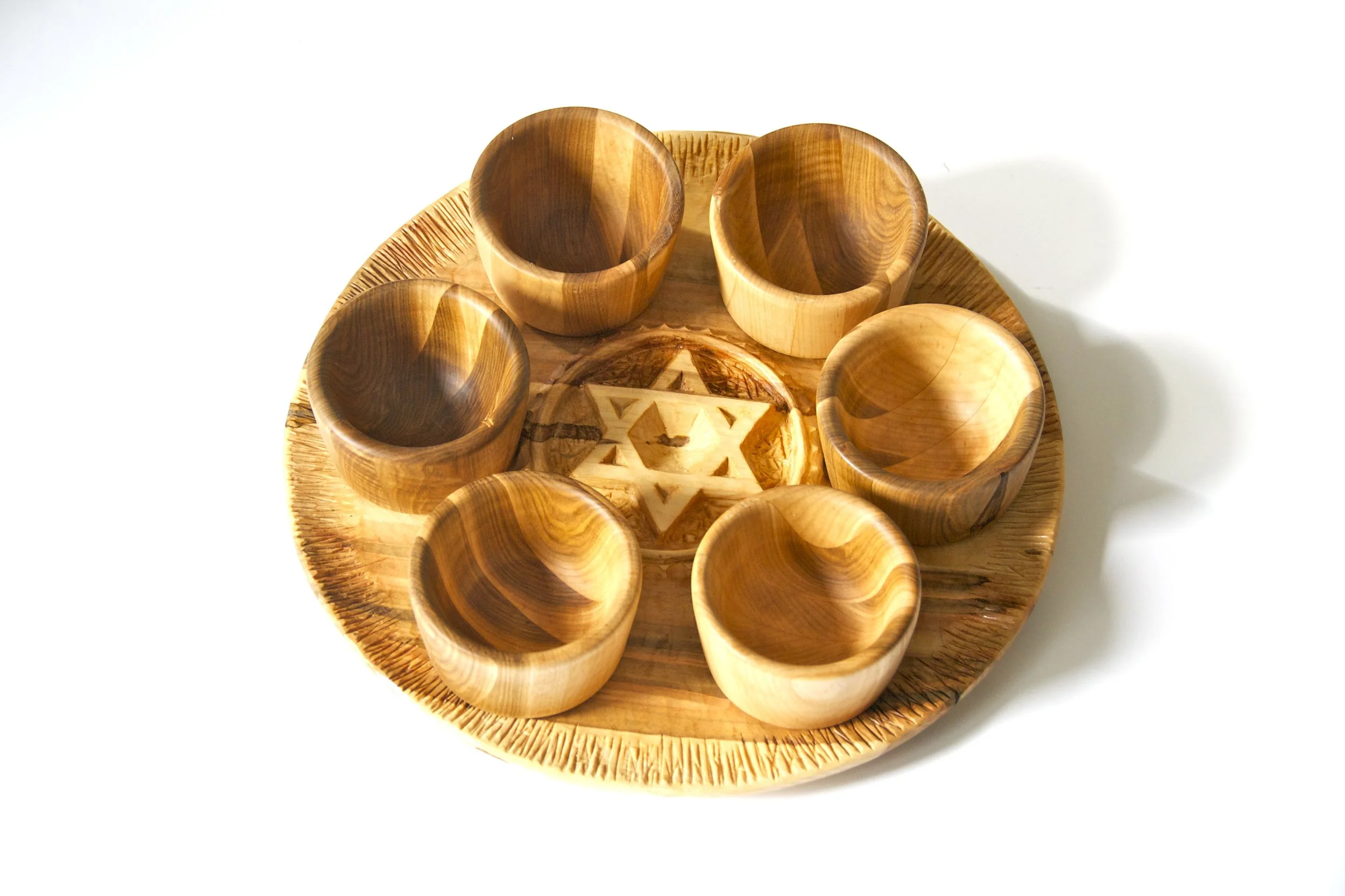  Seder Plate, Maple, Bowls by Matt Haver 