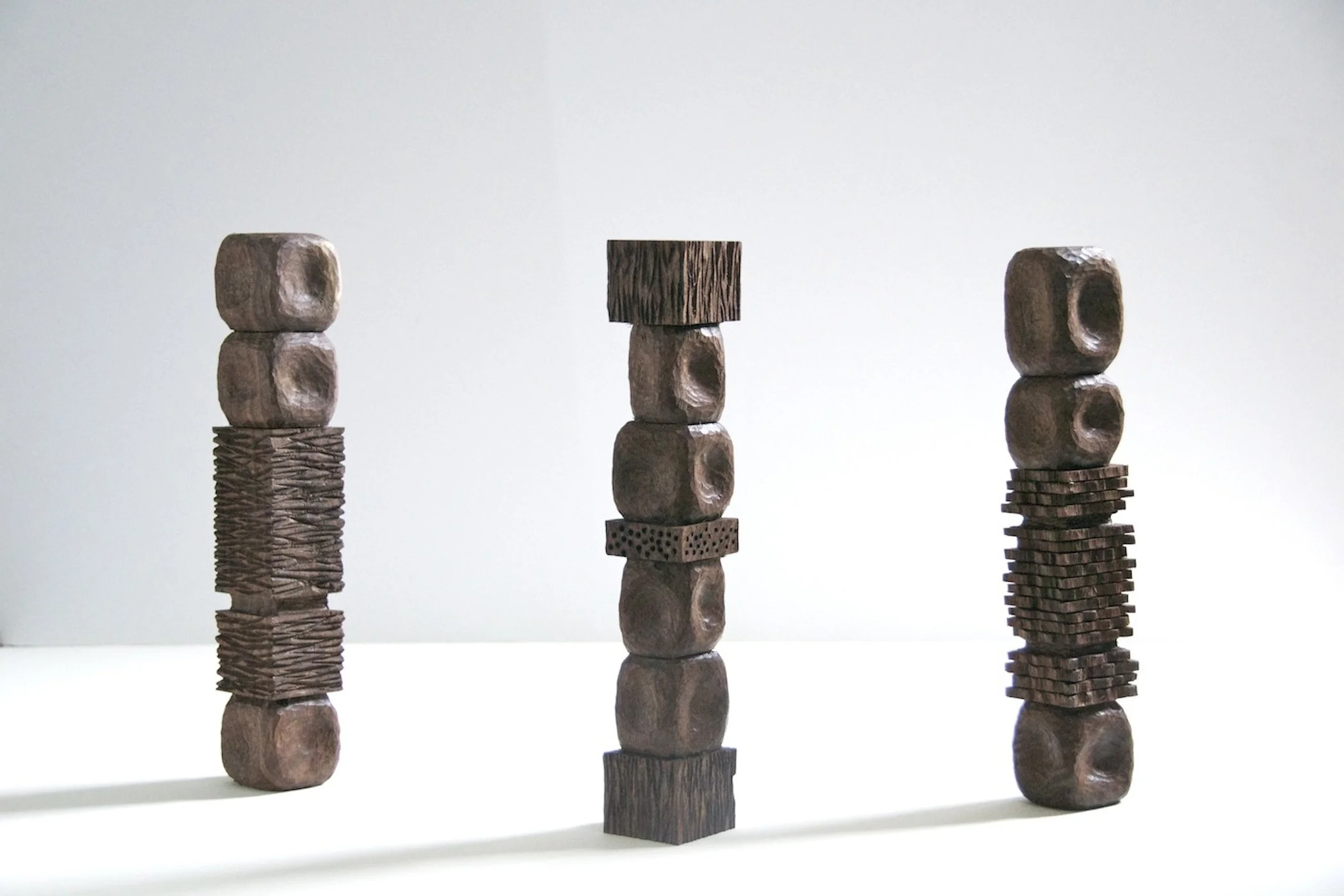  Pillars of Rubble, Black Walnut 