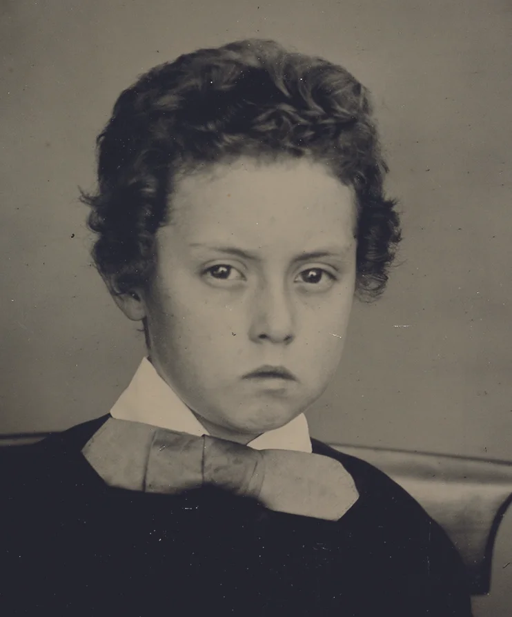 Walter Davenport aged 8 years, unknown photographer, 1861