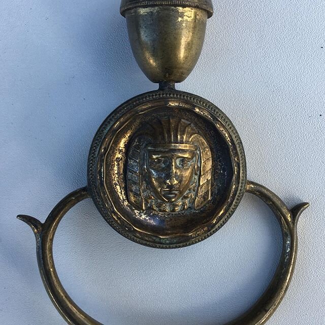 At Narrryna we are putting back the servants bell system. This is a brass handle for the bell cord copied for us by Classic Chairs NSW. If we pull do we get a G&amp;T or the mummy&rsquo;s curse? www.narryna.com.au