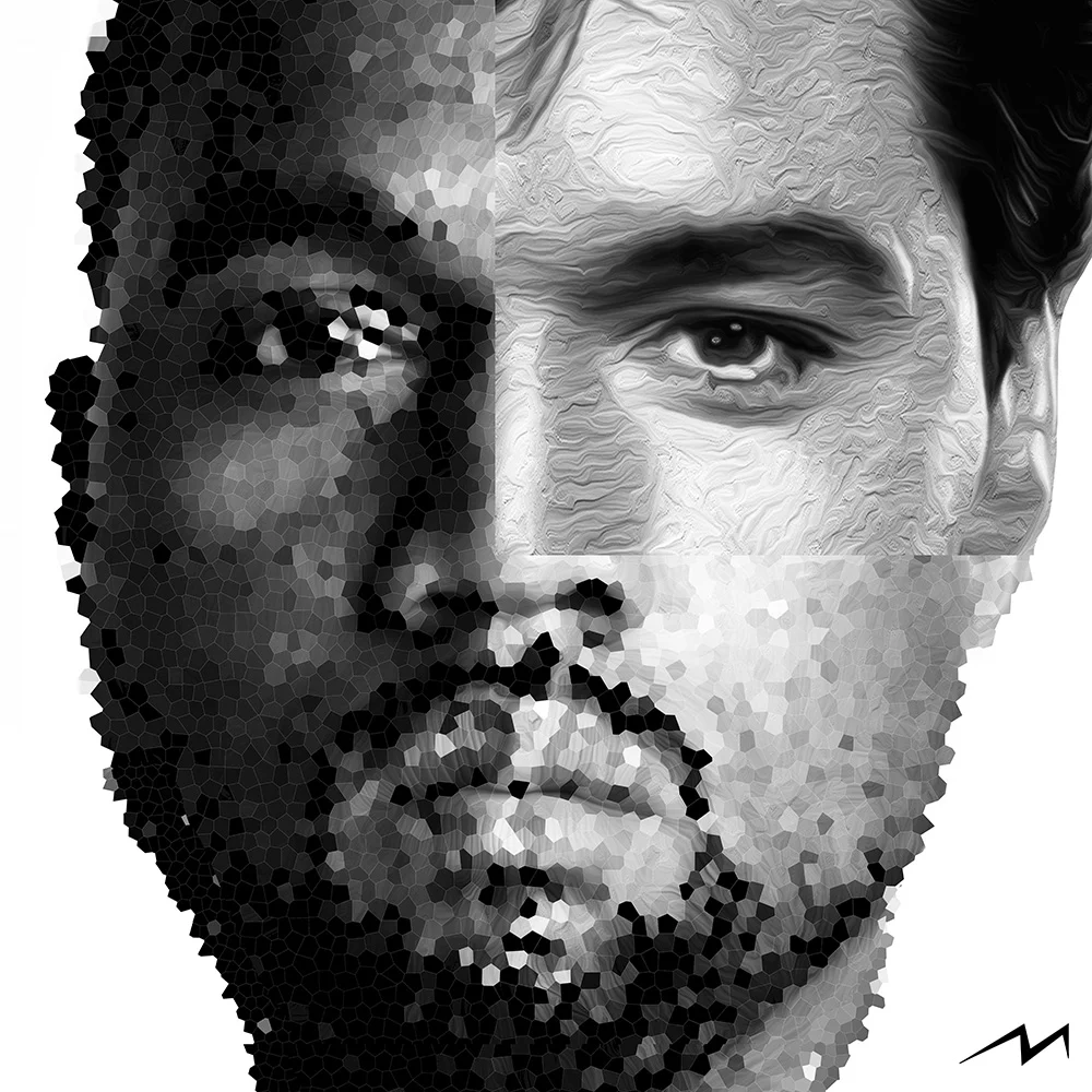 This piece was inspired by a question … Kanye West and Elvis … Both self destroyed at the peak of their success … Has Kanye done enough to be as memorable as Elvis ? Which one will leave a longer lasting memory ?