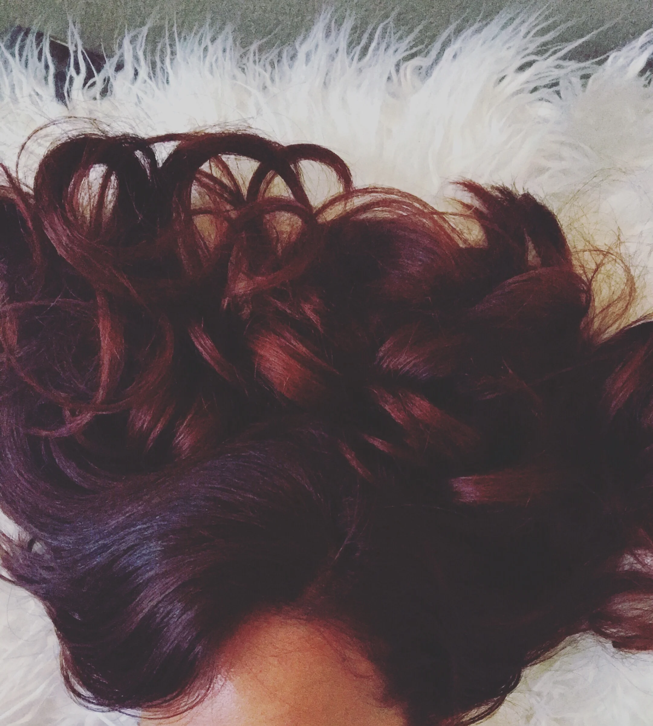 My auburn hair two days after coloring. @bondgirlsage