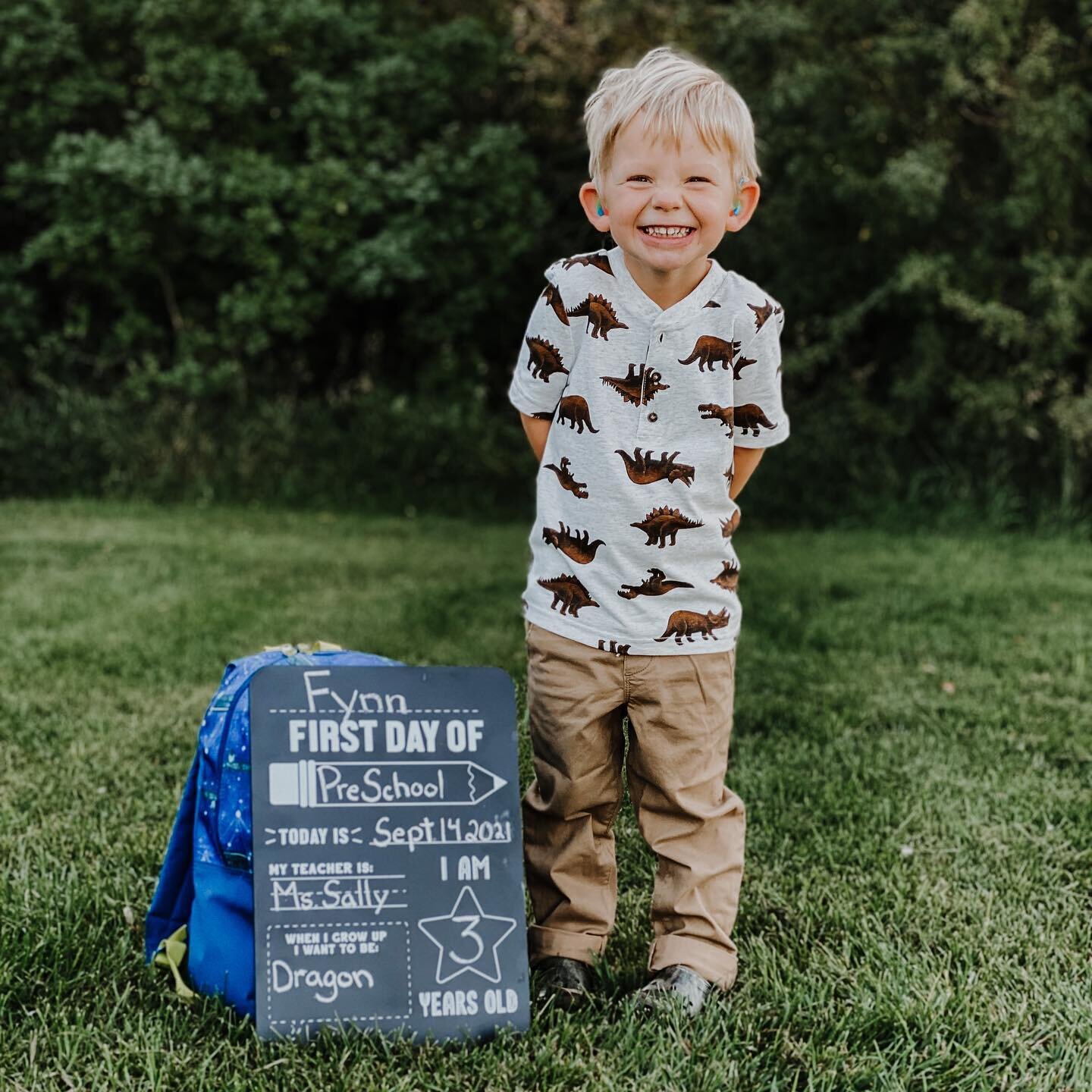 Our house hit another big milestone today! Fynn started his first year of Preschool 🍎

Can&rsquo;t believe this little guy was off on his own adventure today. I am so extremely proud of my little buddy. He was way to excited to be scared or nervous 