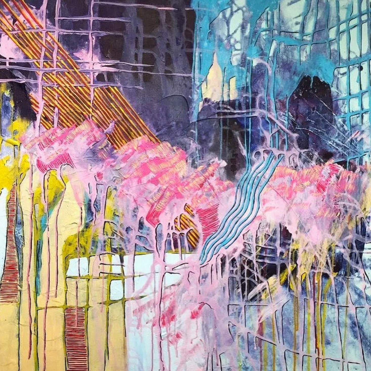 Mixed media on canvas | 30in x 30in