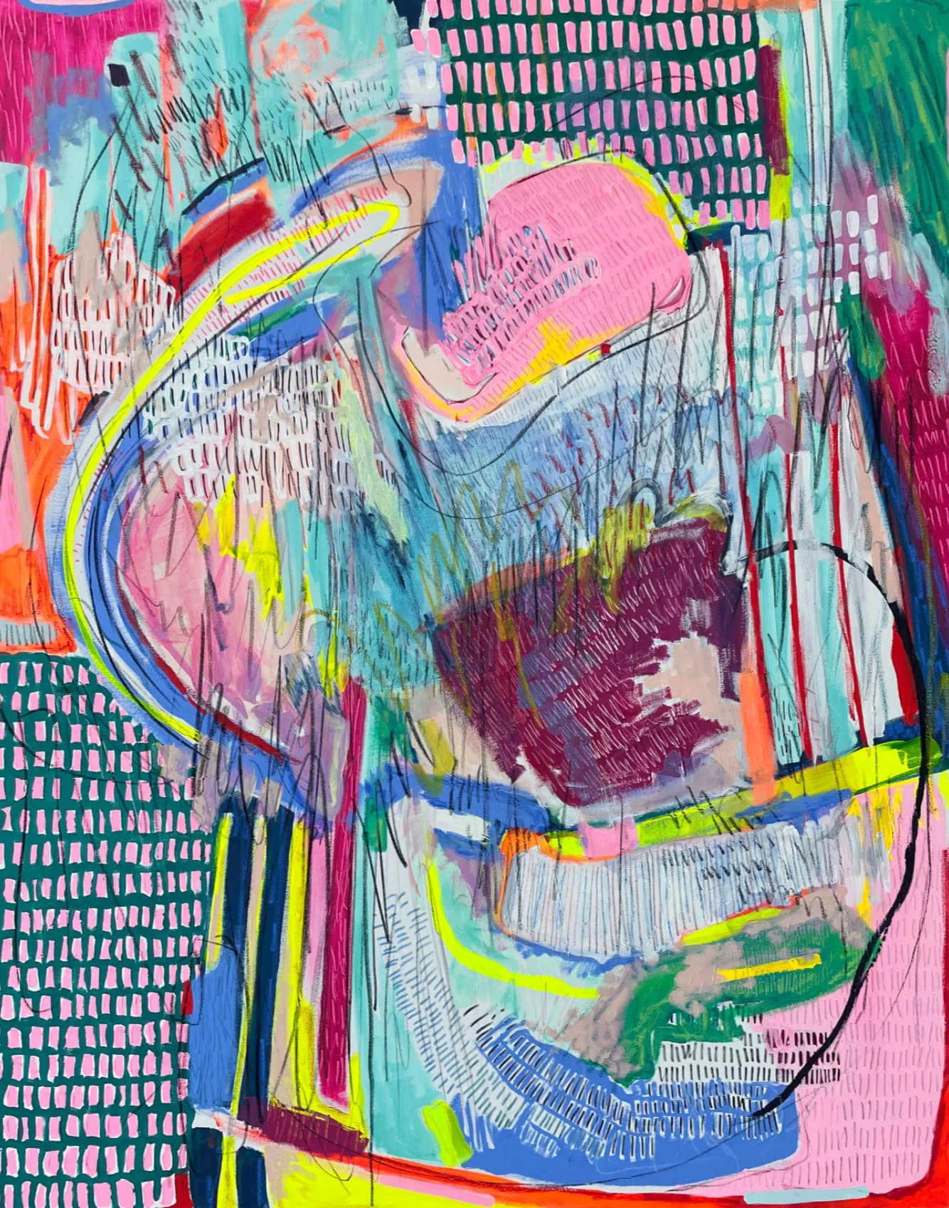 "Coming To" | Acrylic on canvas | 60in x 48in
