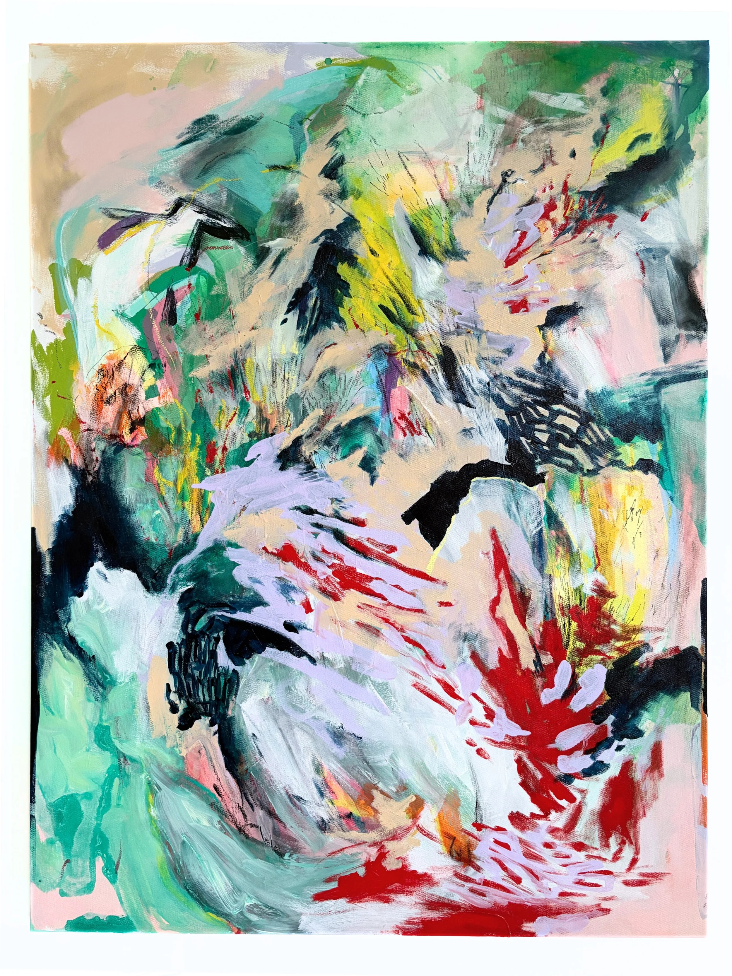 "Raw Becoming" | Mixed media on canvas | 40in x 30in