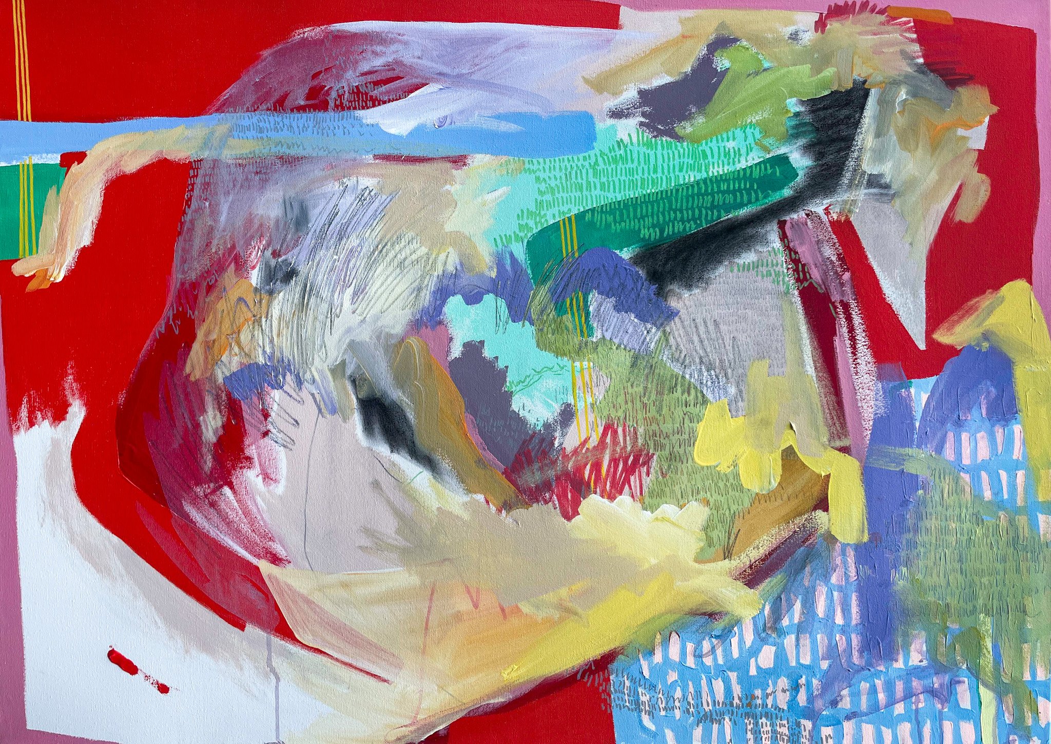 "Unraveling" | Mixed media on canvas | 40in x 30in