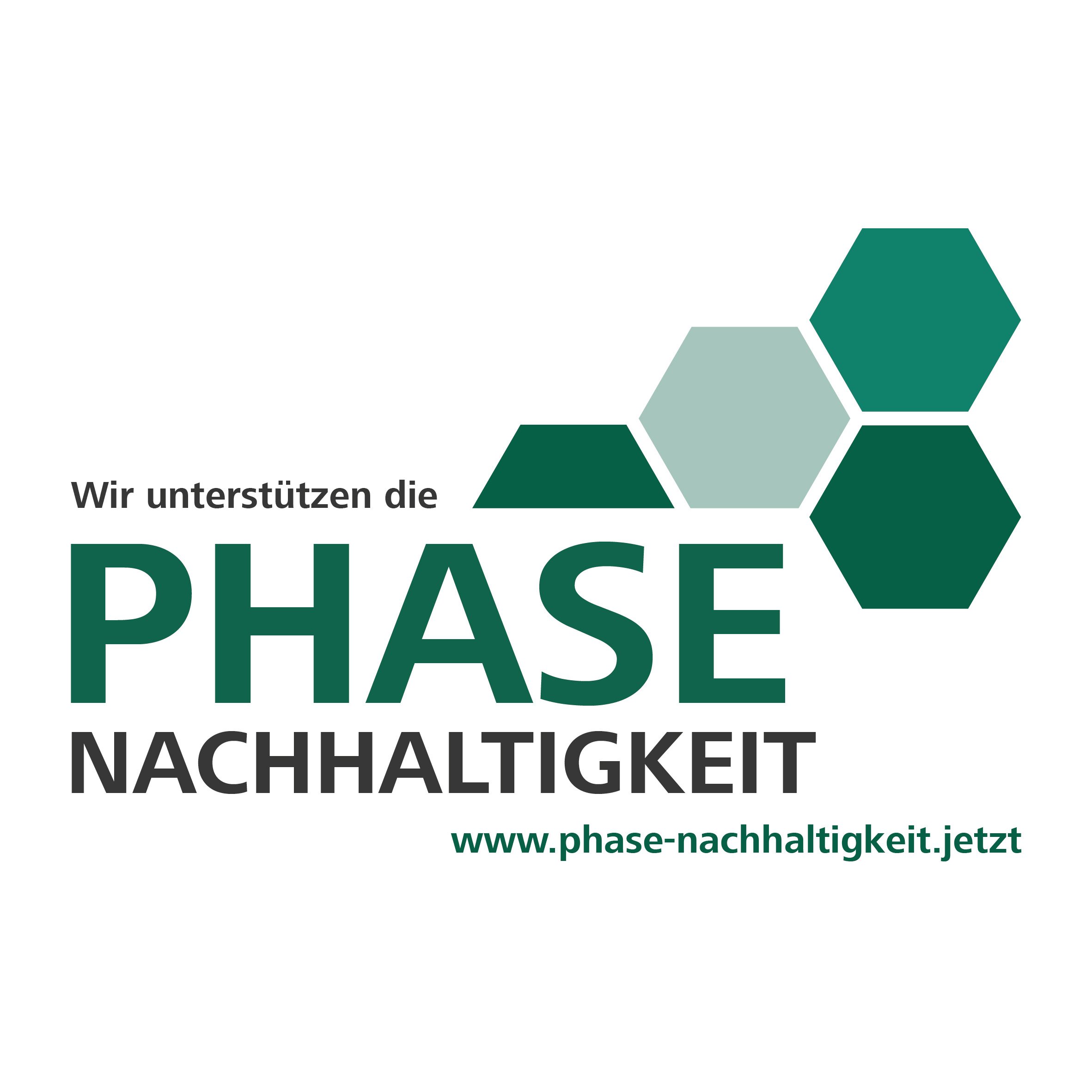Wir unterstützen die PHASE NACHHALTIGKEIT