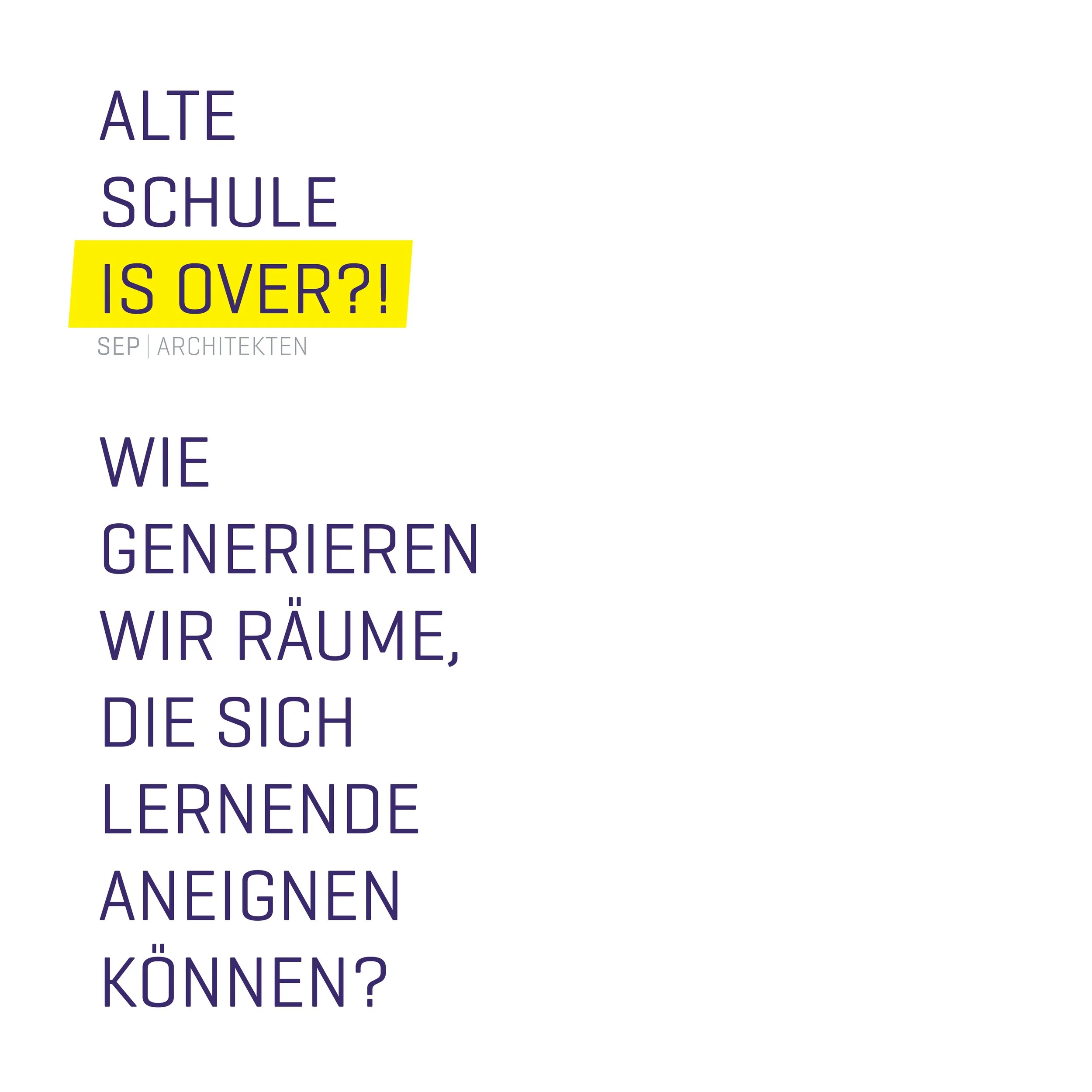 Input Bildungsbauten - Schulen gestalten