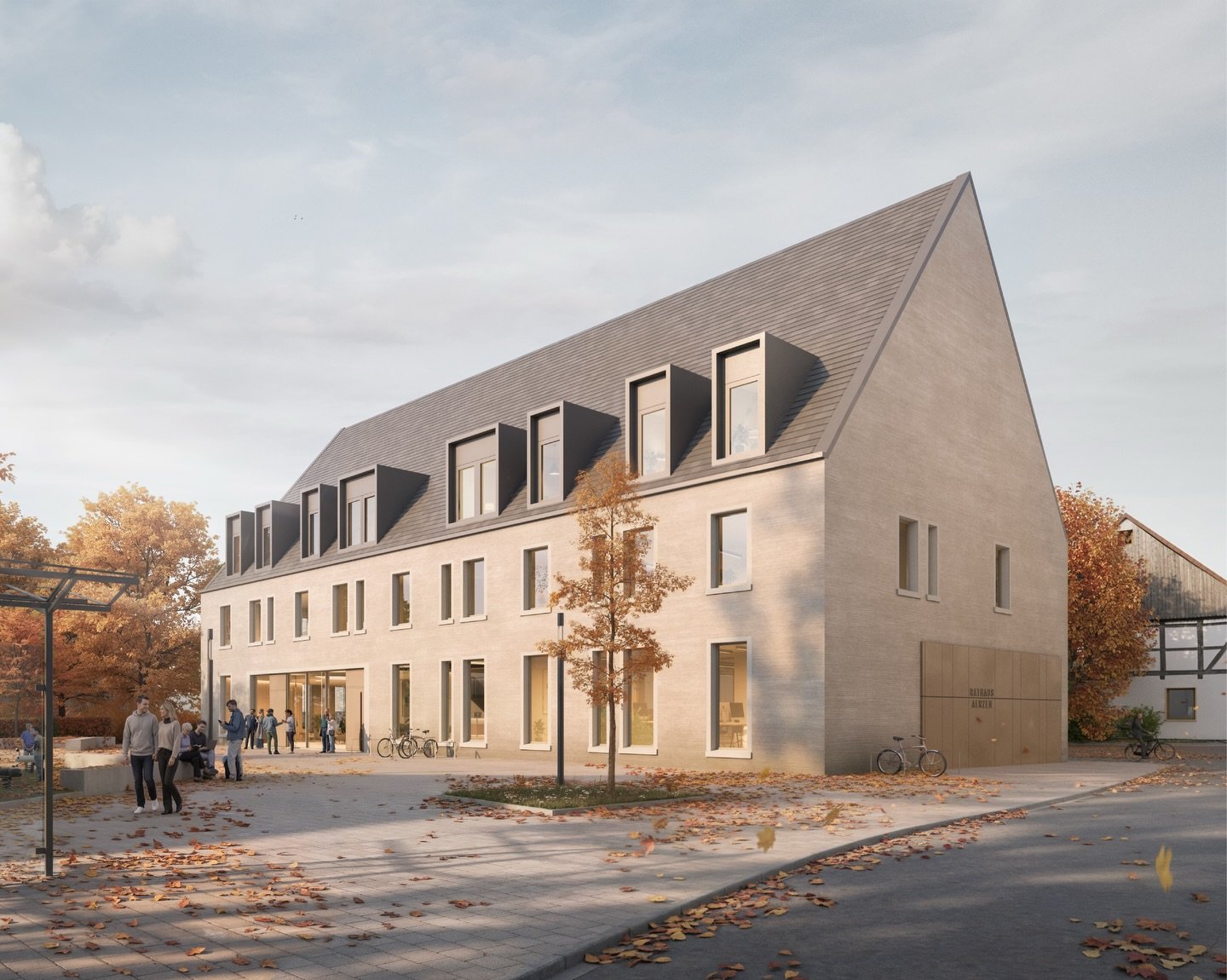 RATHAUS AERZEN*planung

Durch Situierung des Rathauses Aerzen, als freistehendes &nbsp;Pendant zur Marienkirche mit angemessener Pr&auml;senz im Ort, spannt sich, zwischen den zentralen Geb&auml;uden, ein Platzraum mit klarer Fassung auf.

Das Geb&au