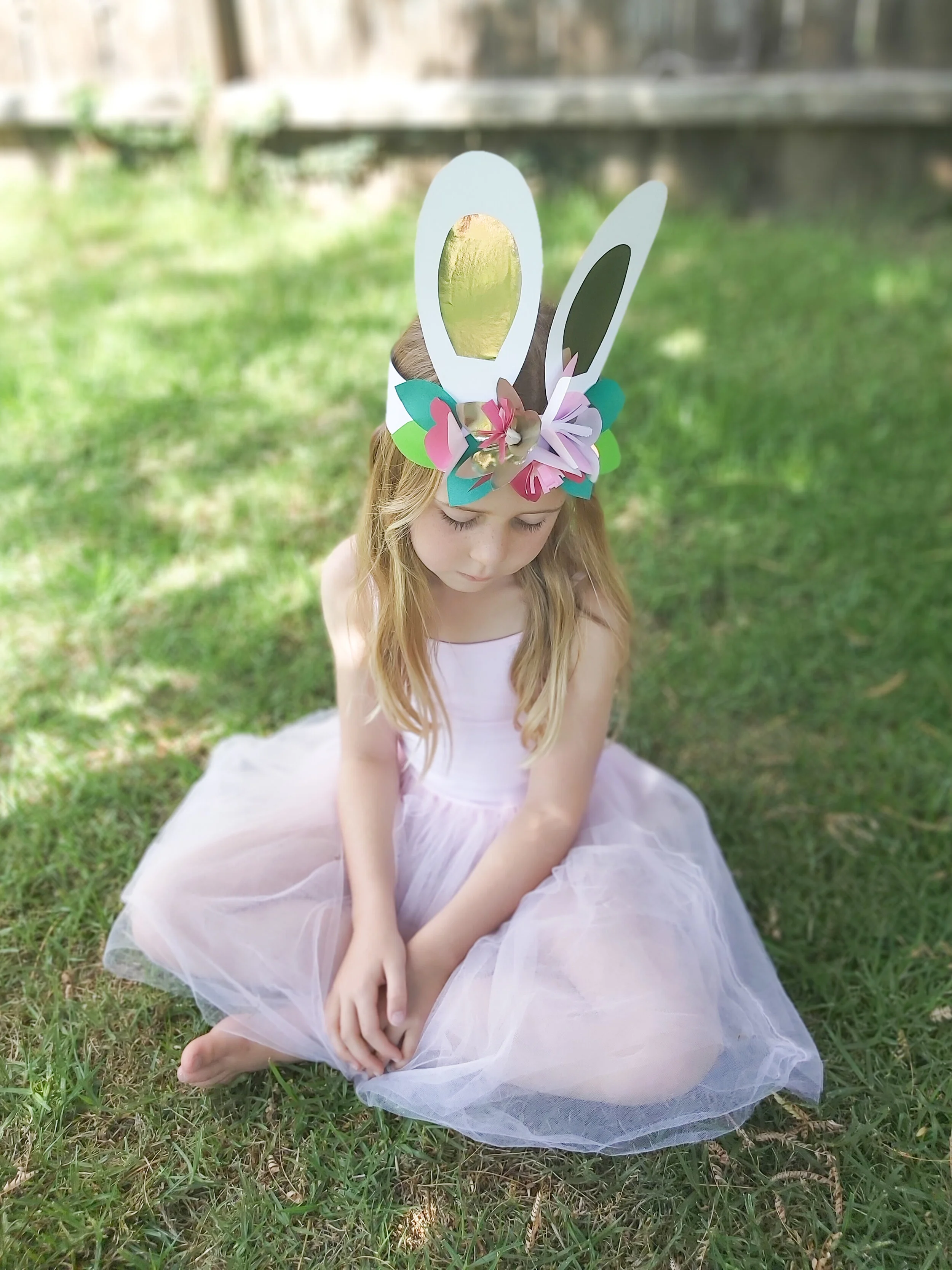 Paper bunny crown