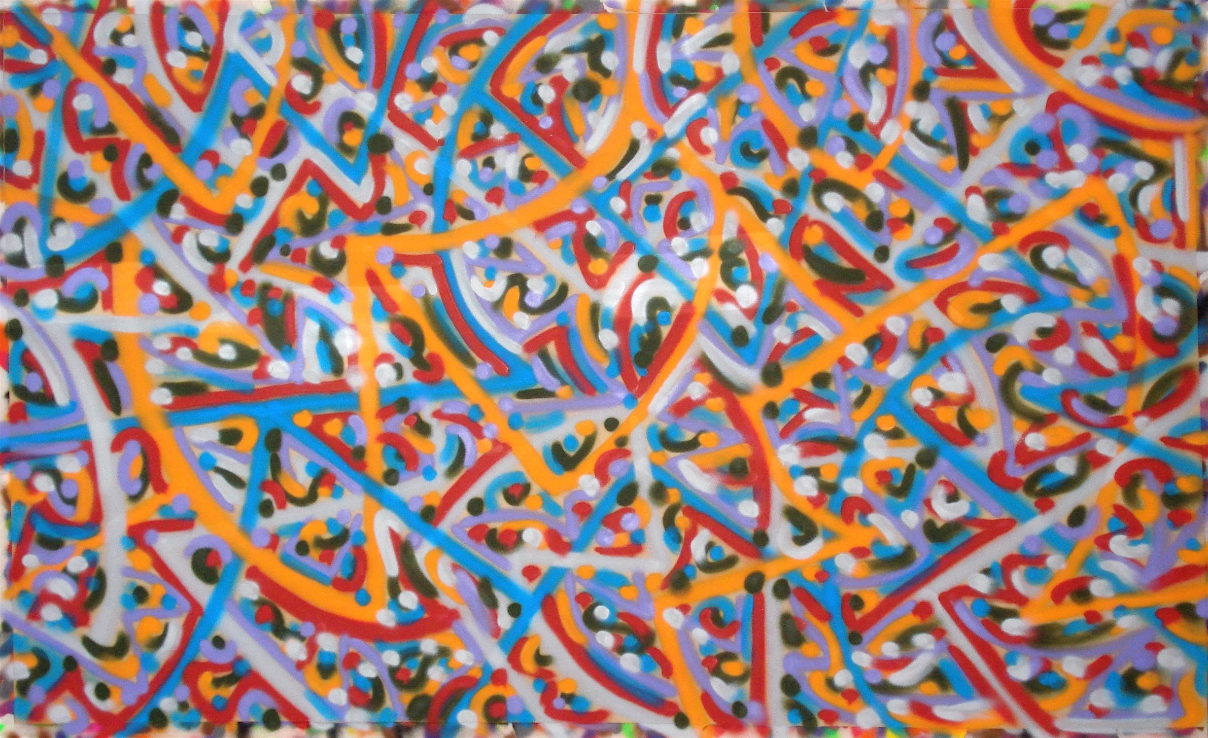 180 x 110 Acry spray on paper 2014