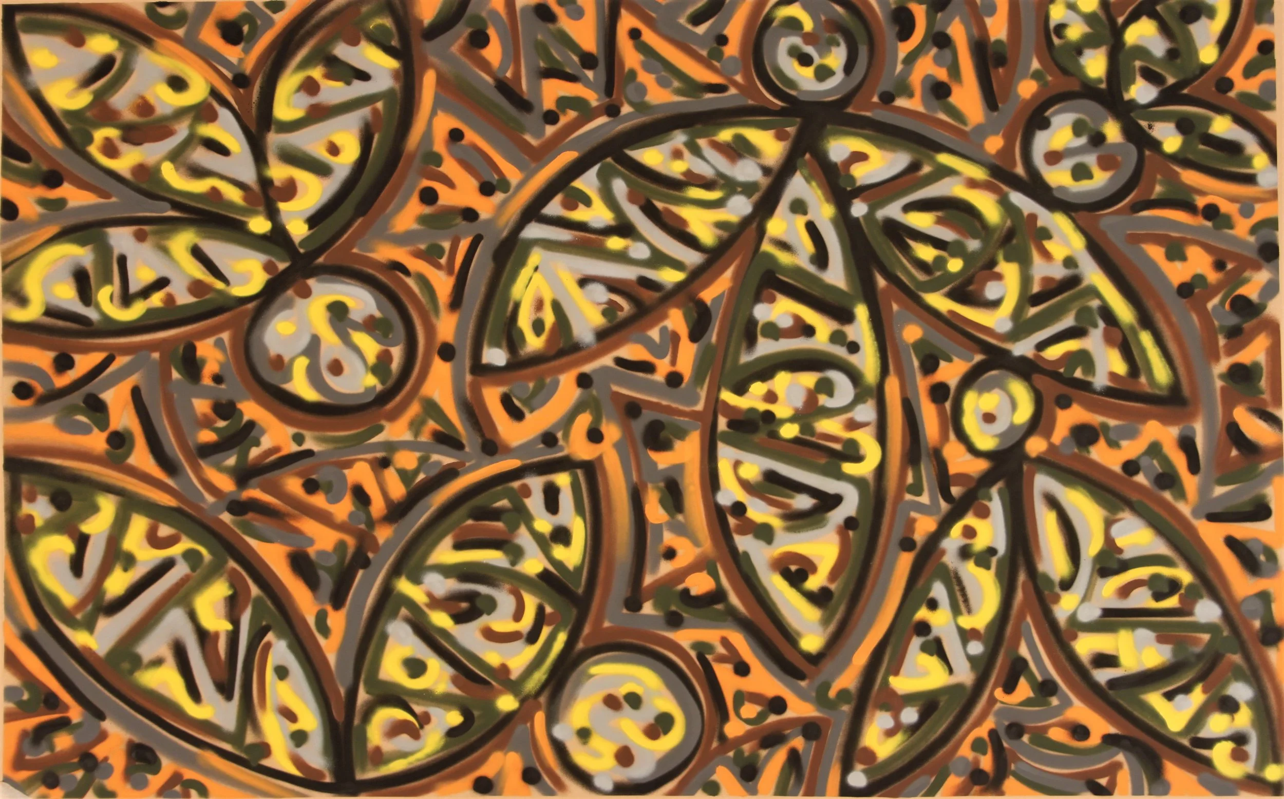 180 x 90 Acry Spray on Paper 2014