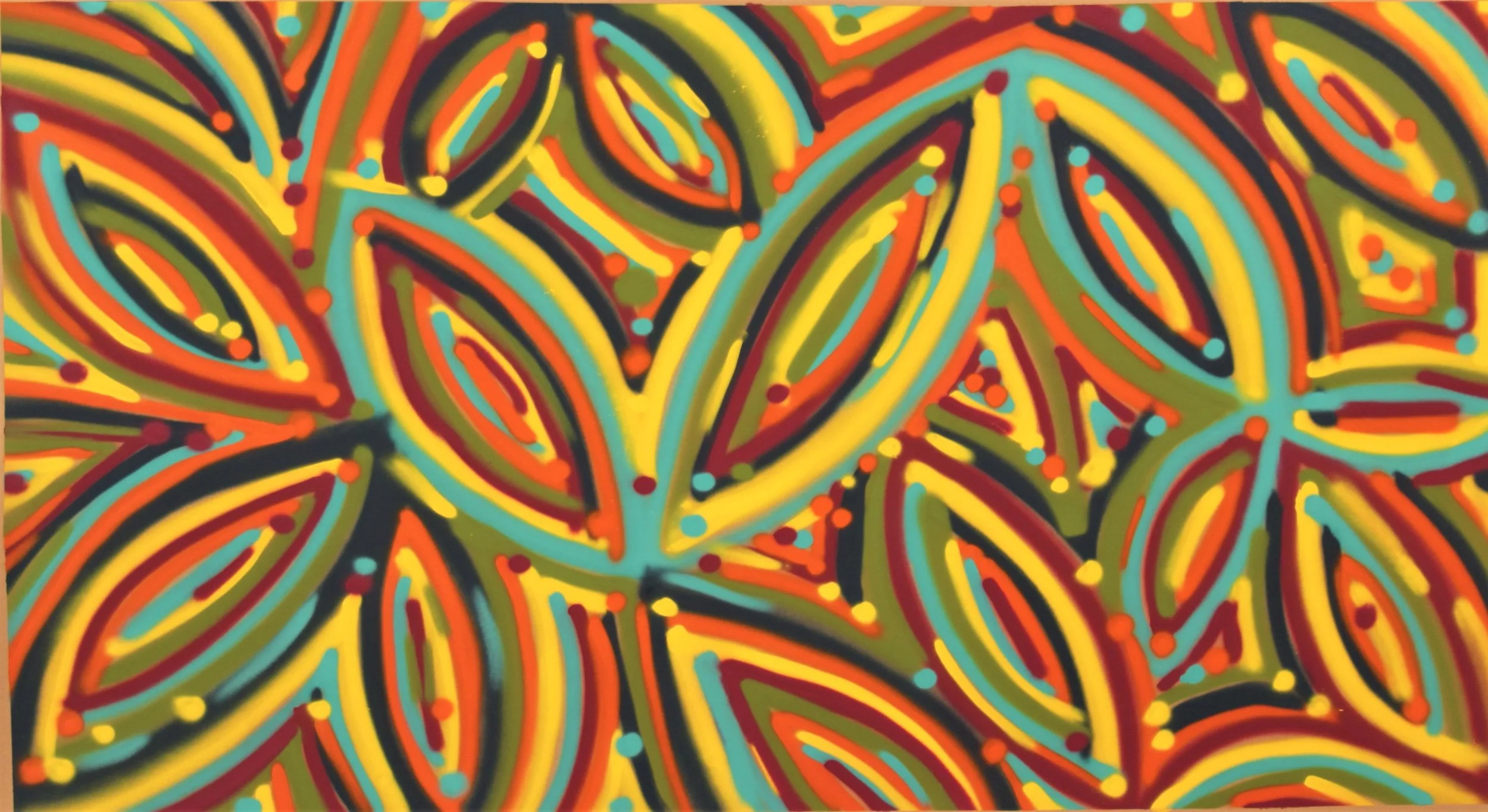 180 x 90 Acry Spray on Paper 2014