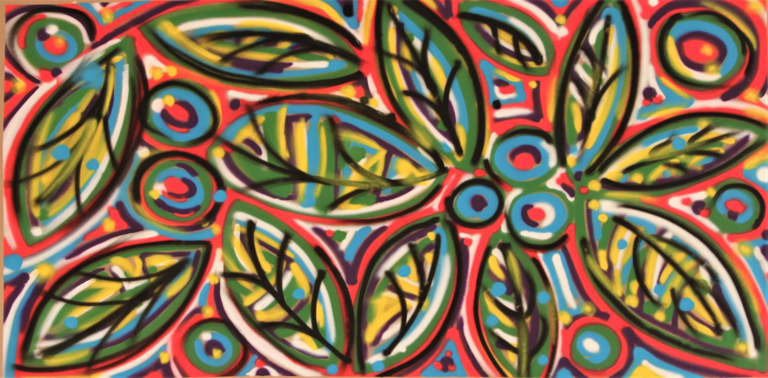 180 x 90 Acry Spray on Paper 2014