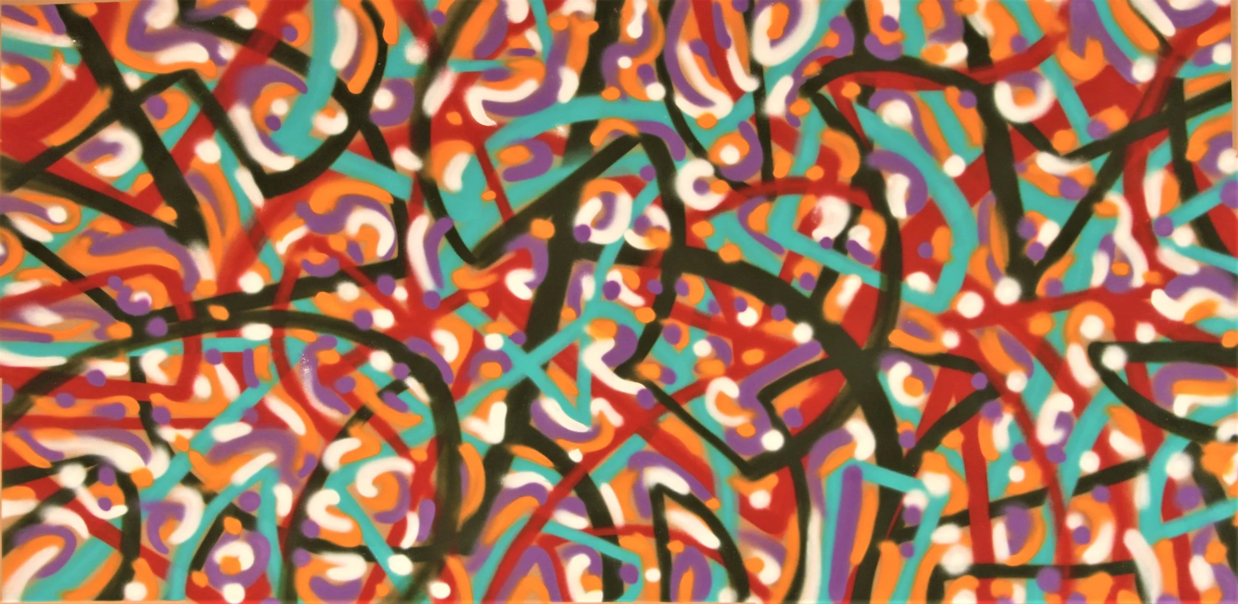 180 x 90 Acry Spray on Paper 2014 €550 (sin IVA)