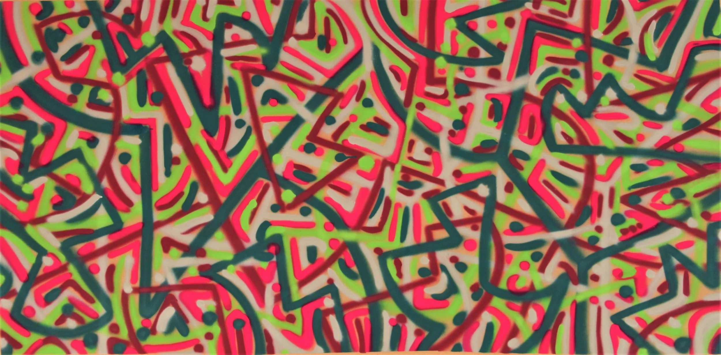 180 x 90 Acry Spray on Paper 2014 €550 (sin IVA)