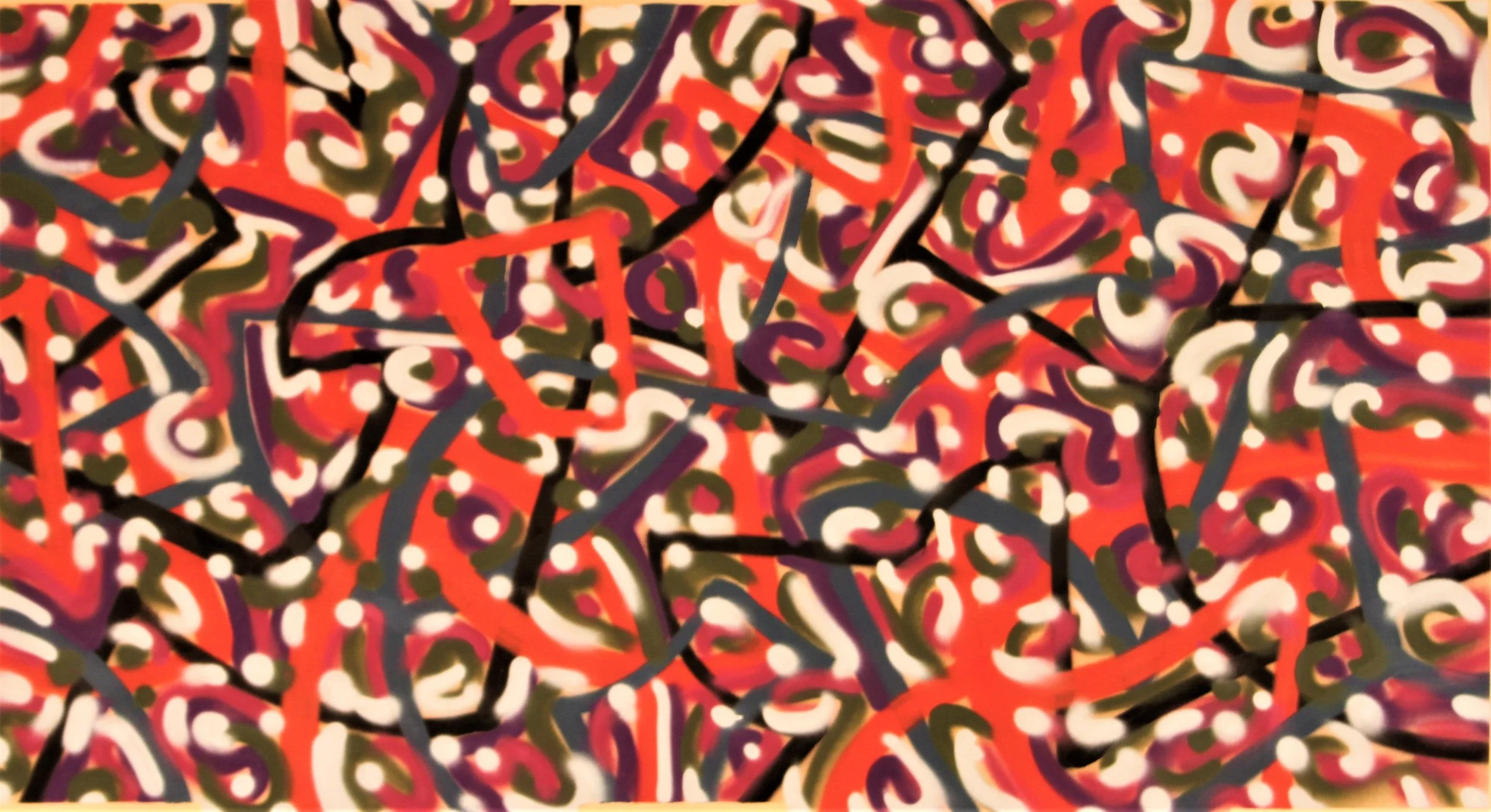 180 x 90 Acry Spray on Paper 2014 €550 (sin IVA)