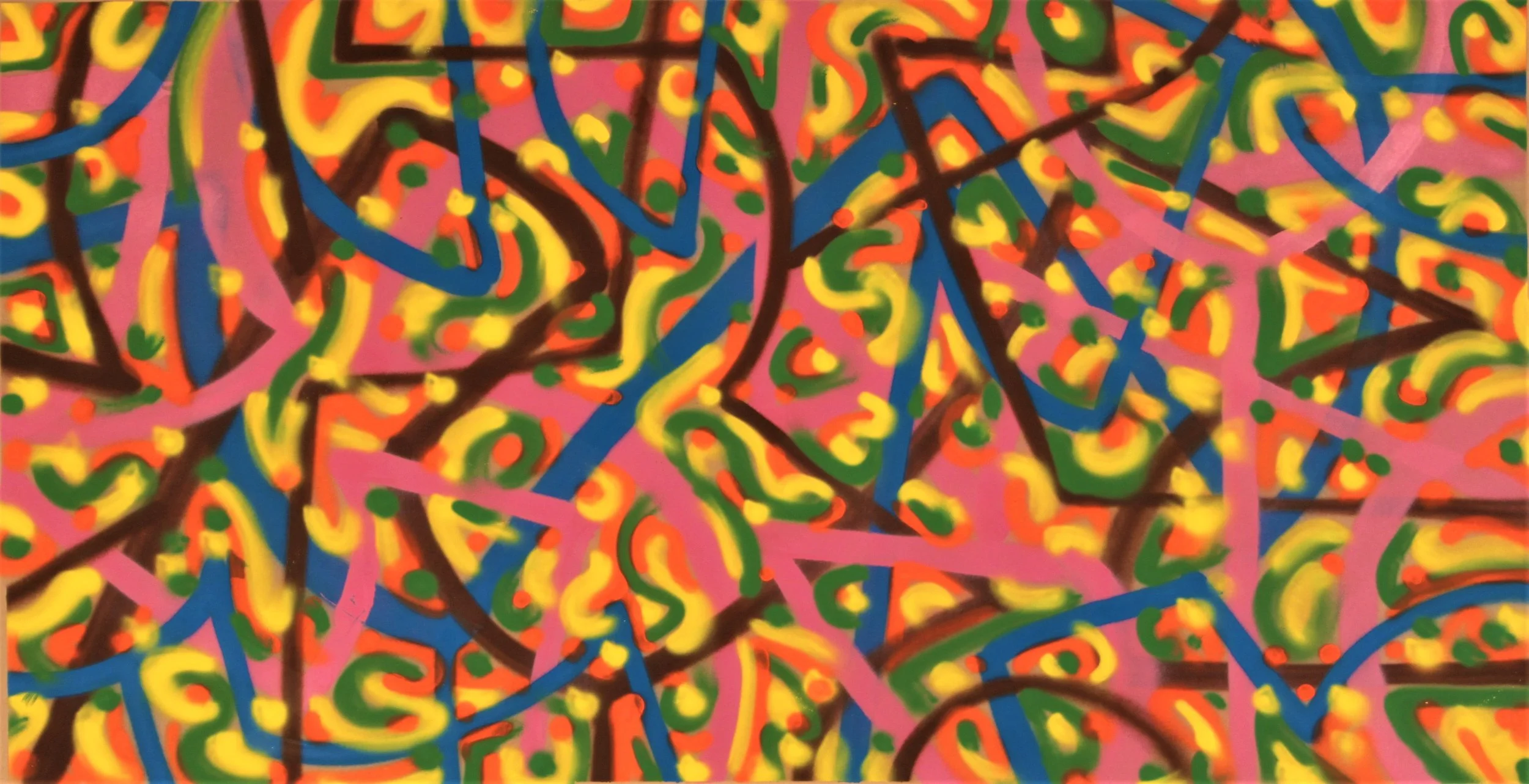 180 x 90 Acry Spray on Paper 2014 €550 (sin IVA)