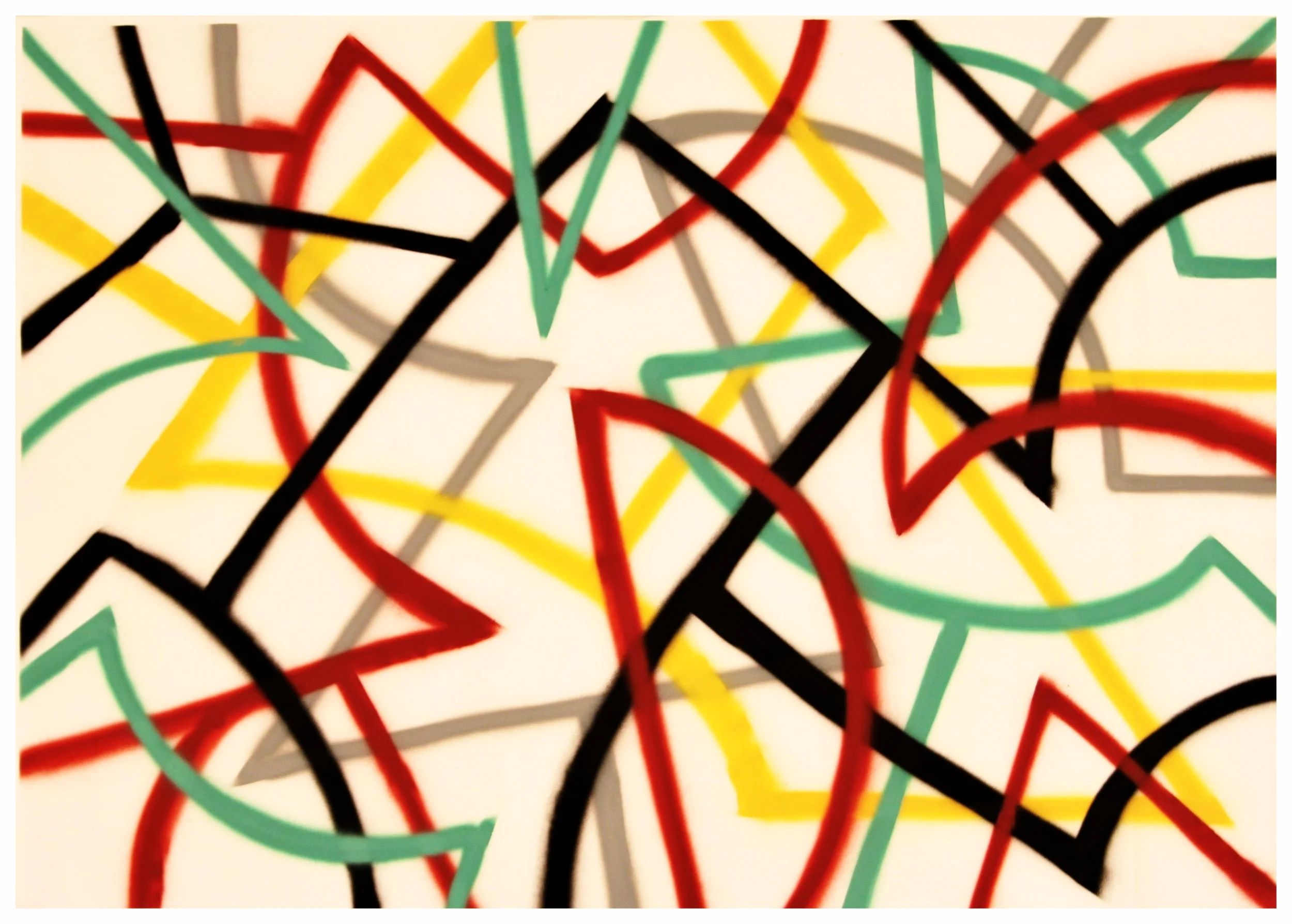 140 x 100 Acry spray on paper 2015 €550 (sin IVA)