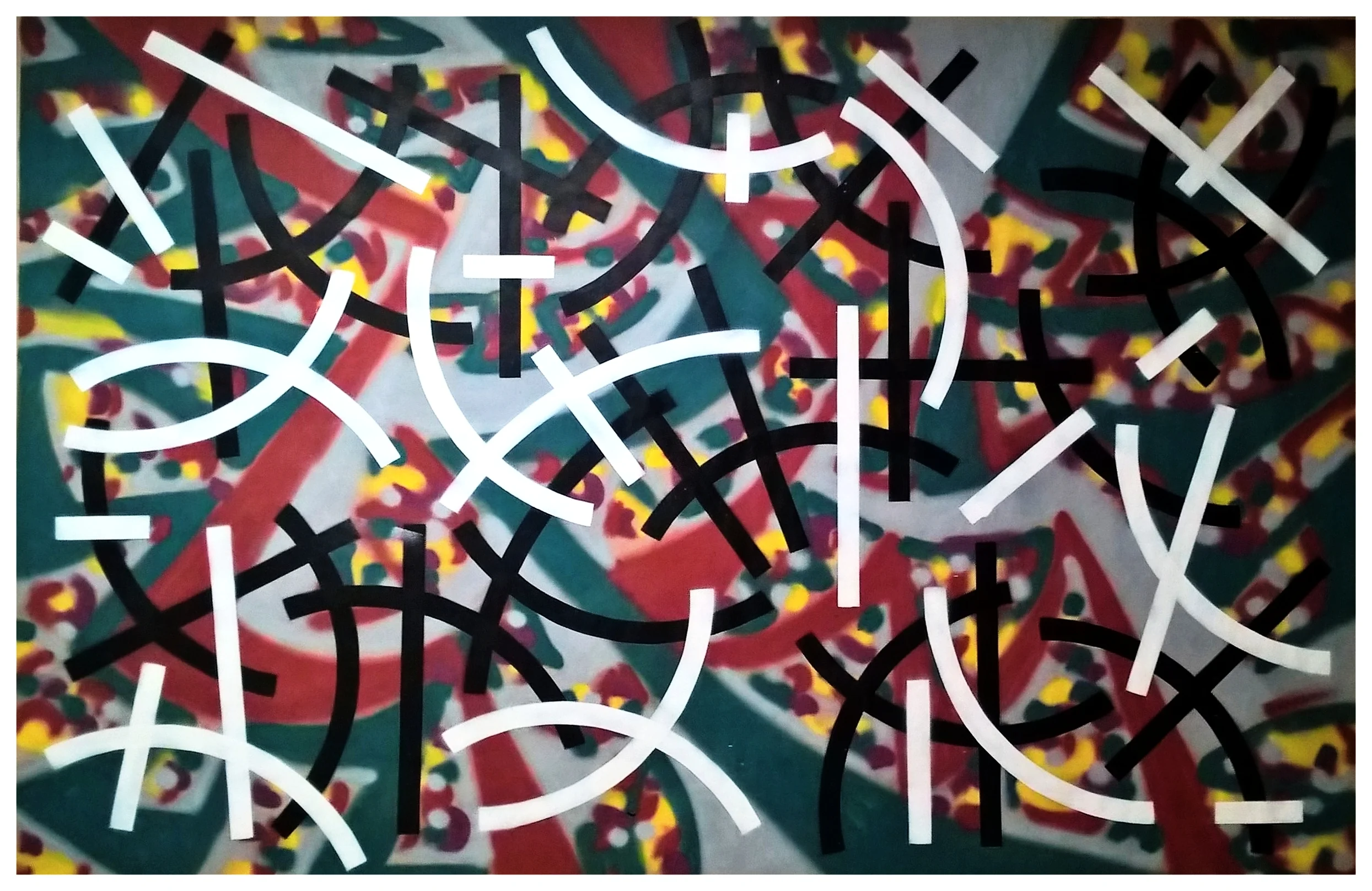 180x110 Acry spray on paper 2018