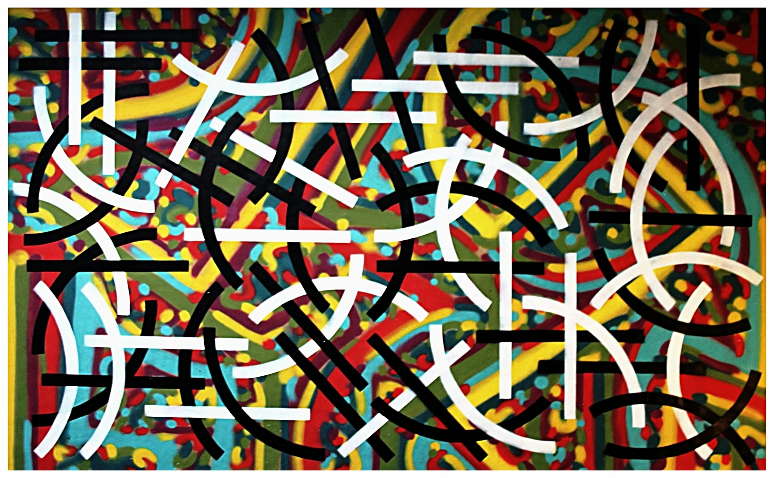 180 x 110 Acry spray on paper 2018