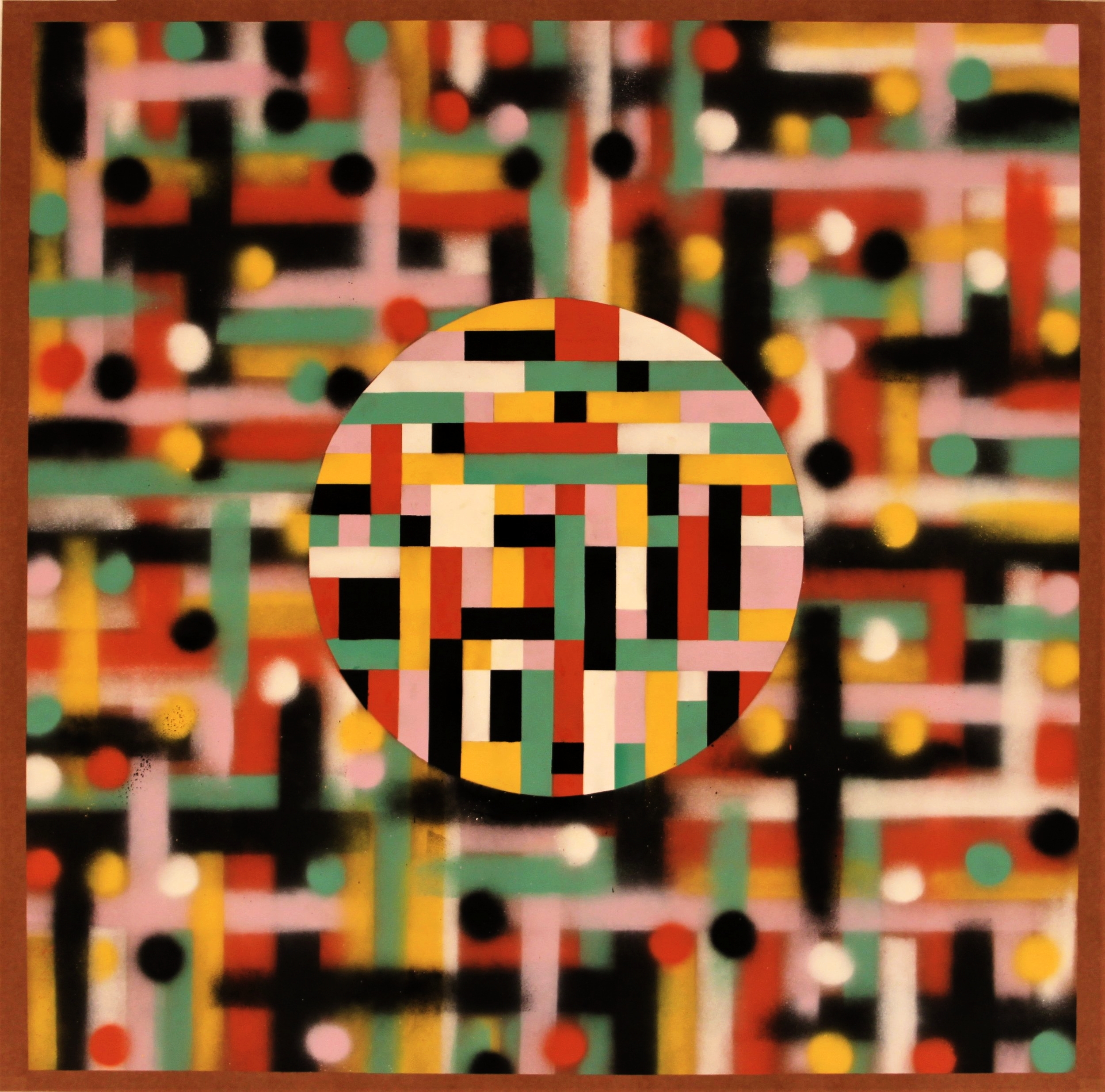 100 x 100 Acry spray on paper 2017 €550 (sin IVA)