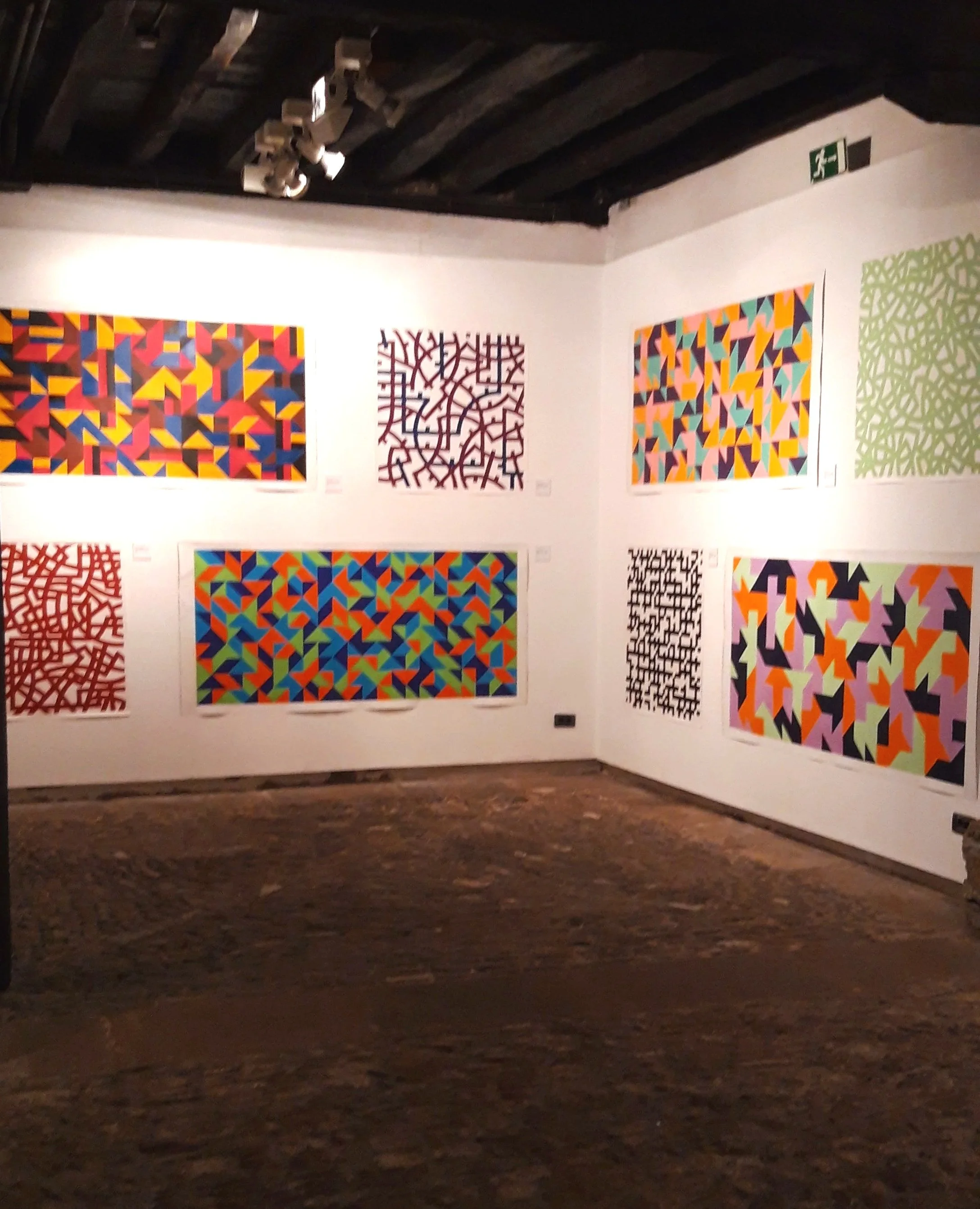 it was a great pleasure seeing my work in this ancient space, one of the oldest buildings in San Sebastian.