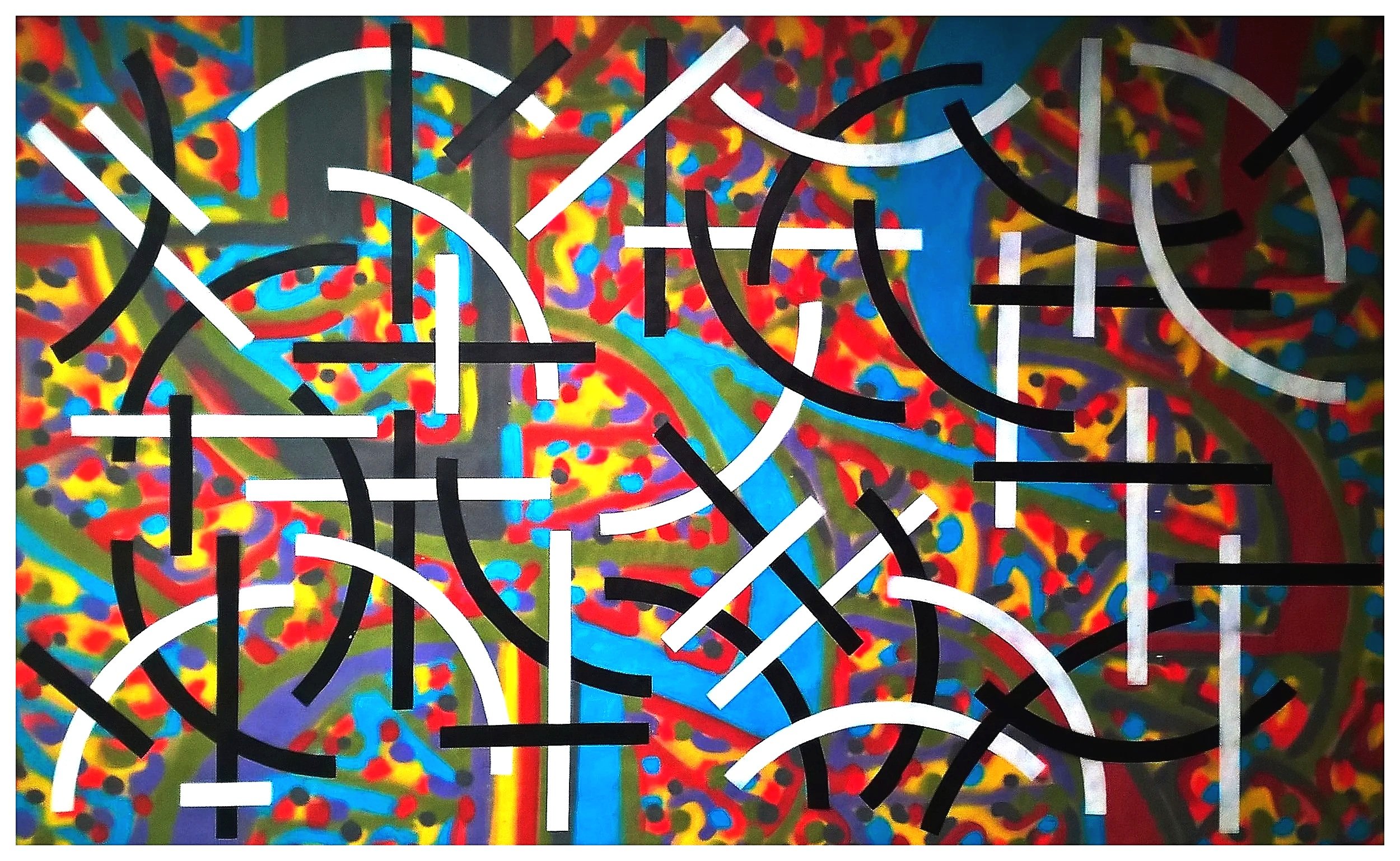 180 x 110 Acry spray on paper 2018