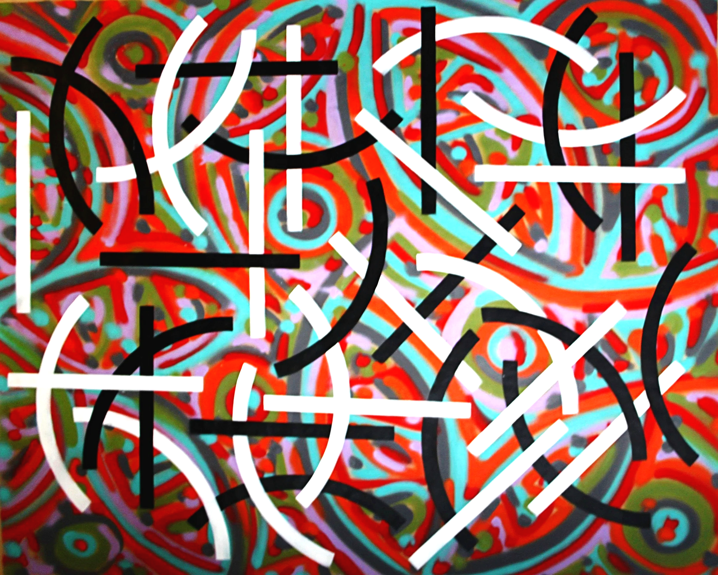 140 x 110 Acry spray on paper 2018