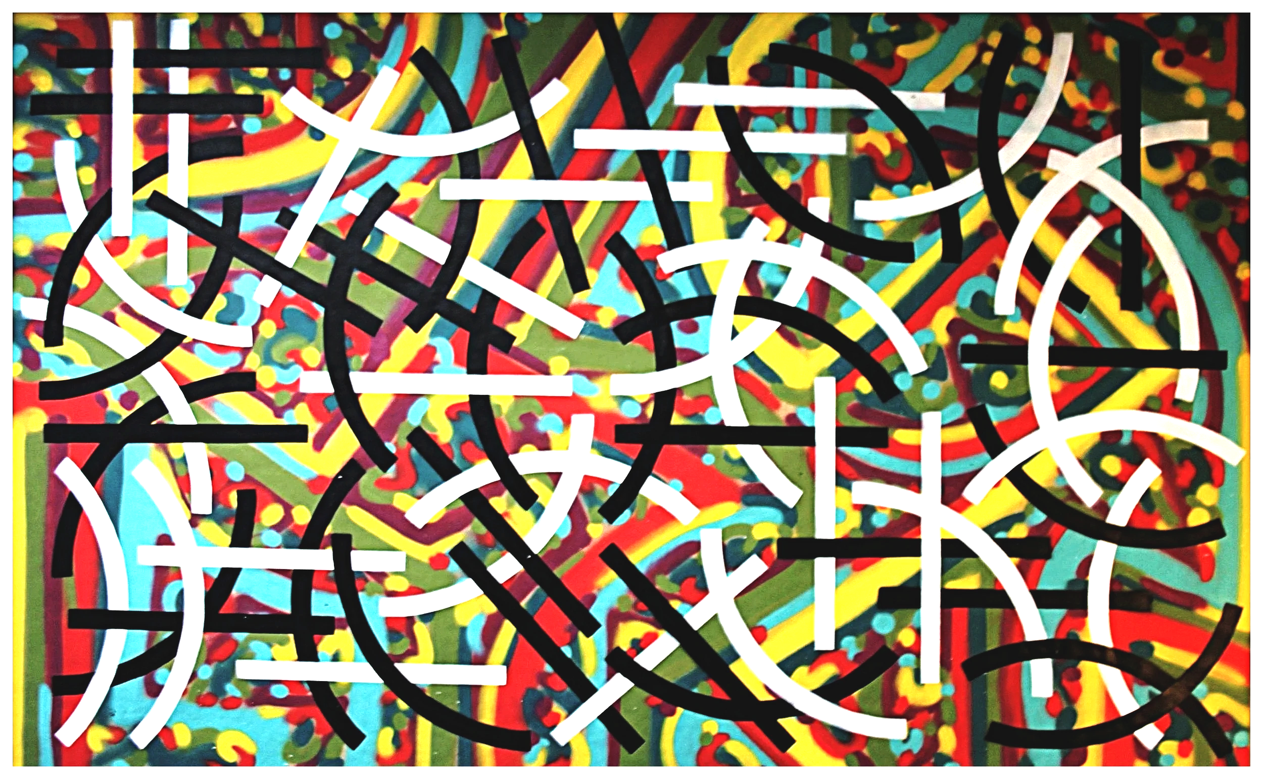 180 x 110 Acry spray on paper 2018