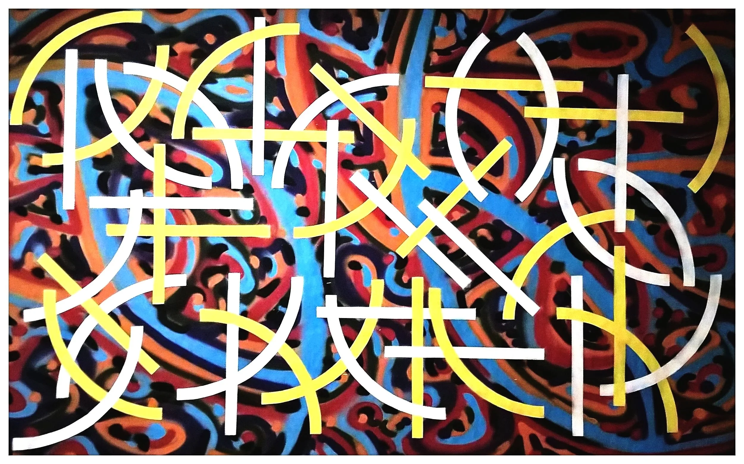 180 x 110 Acry spray on paper 2018