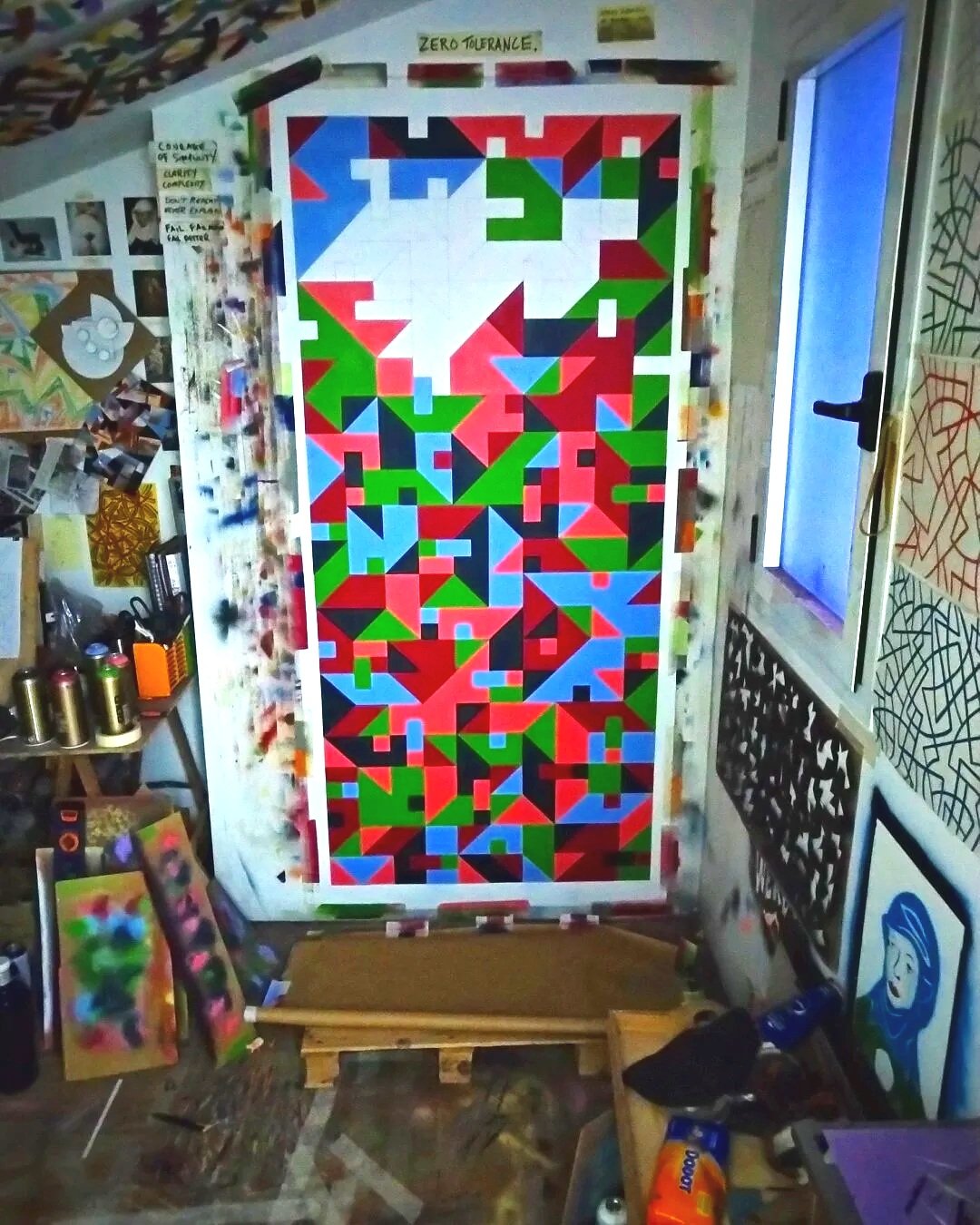 210x100 Acrylic spray on Canvas 2020 