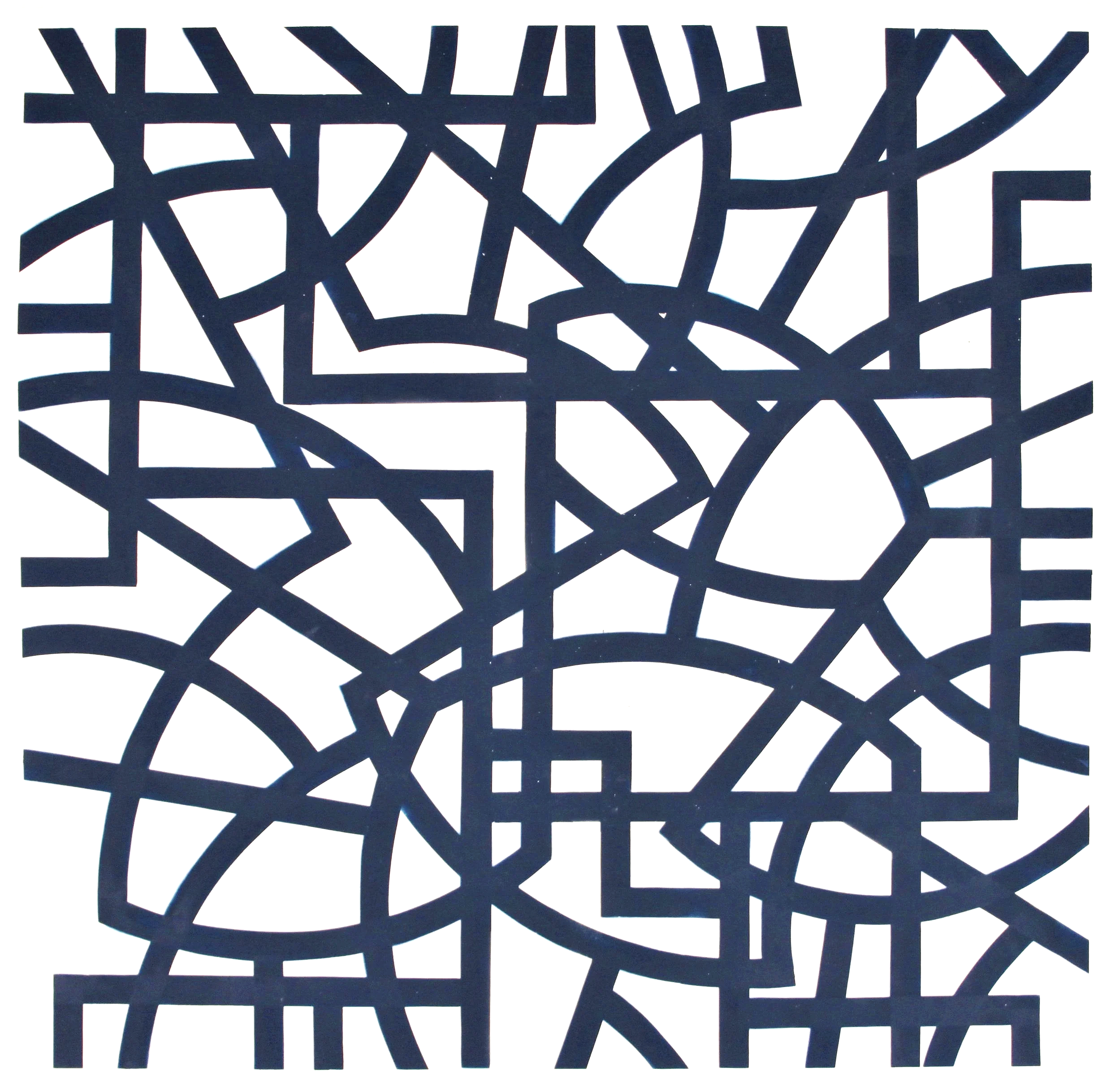 100 x 100 Acry spray on paper 2016 (Sold)