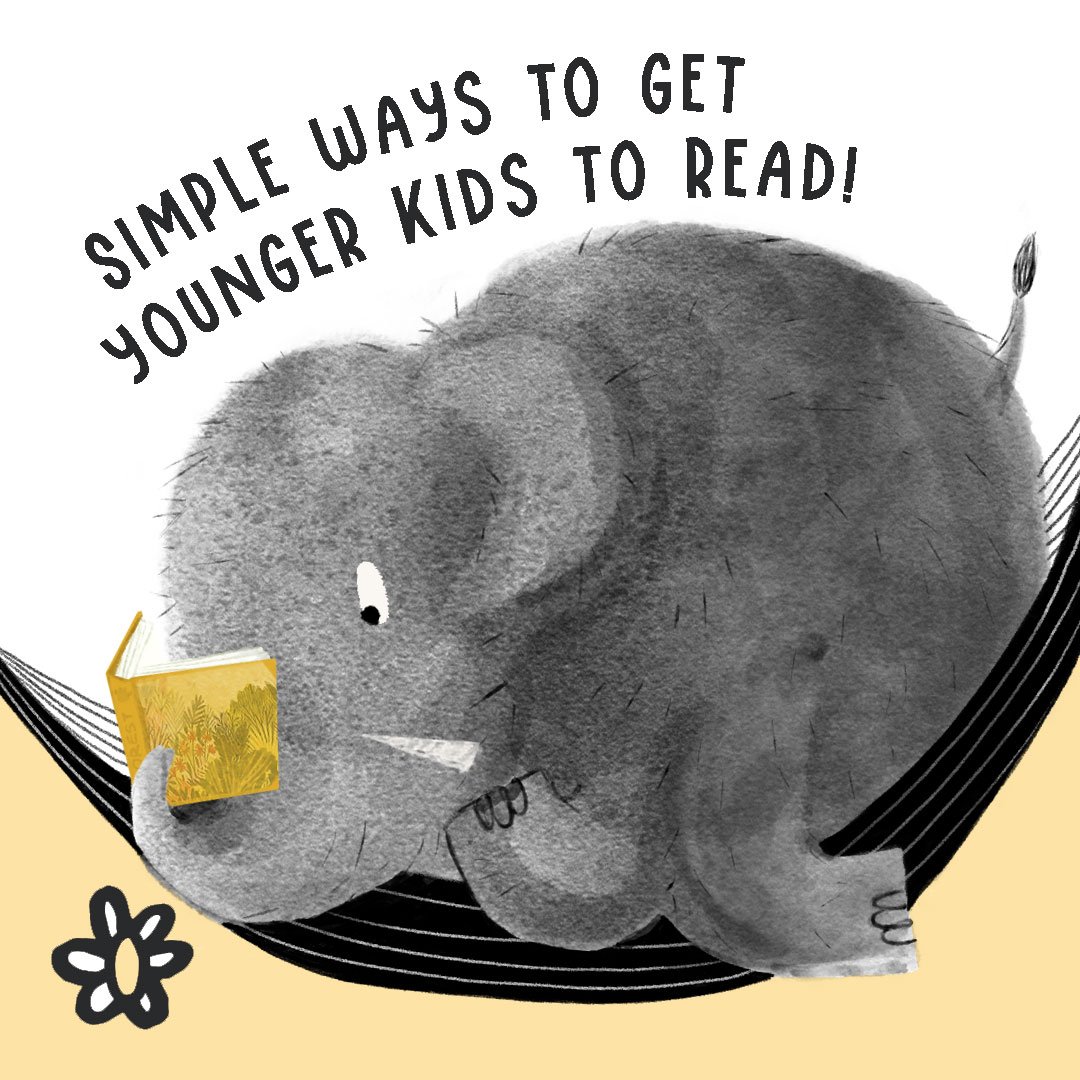 Simple ways to get younger kids to read!