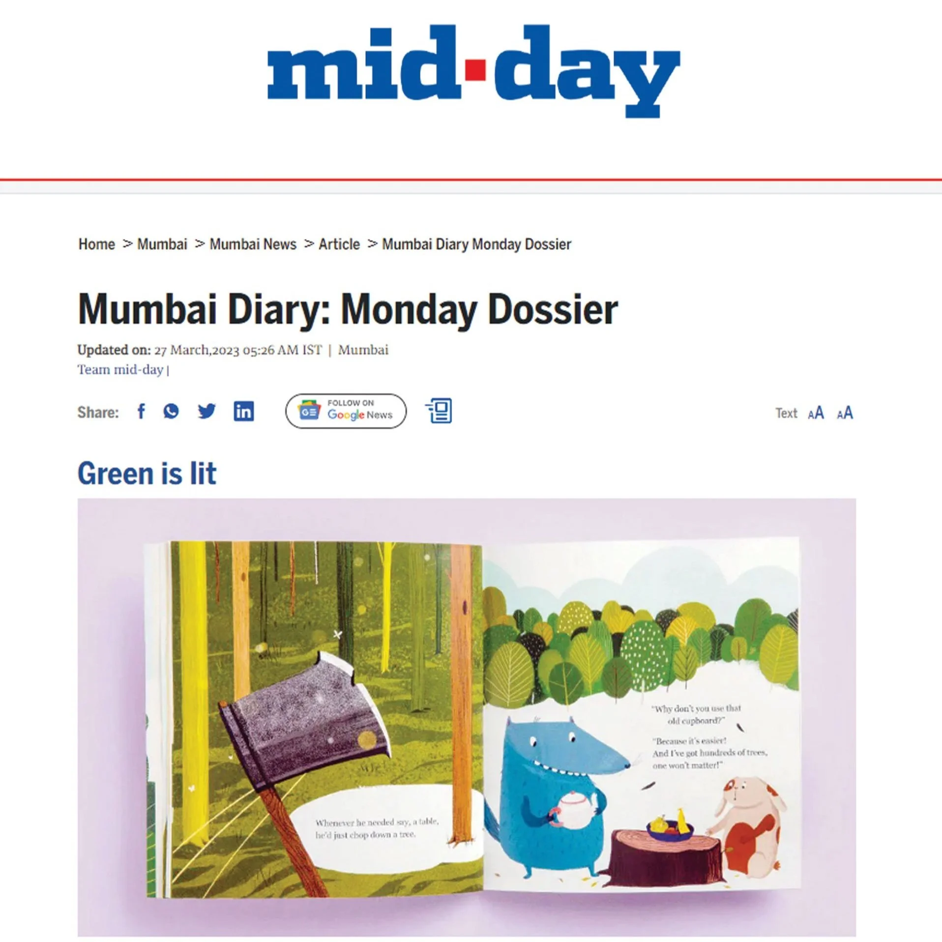 Mid-day | Mumbai Dairy: Monday Dossier