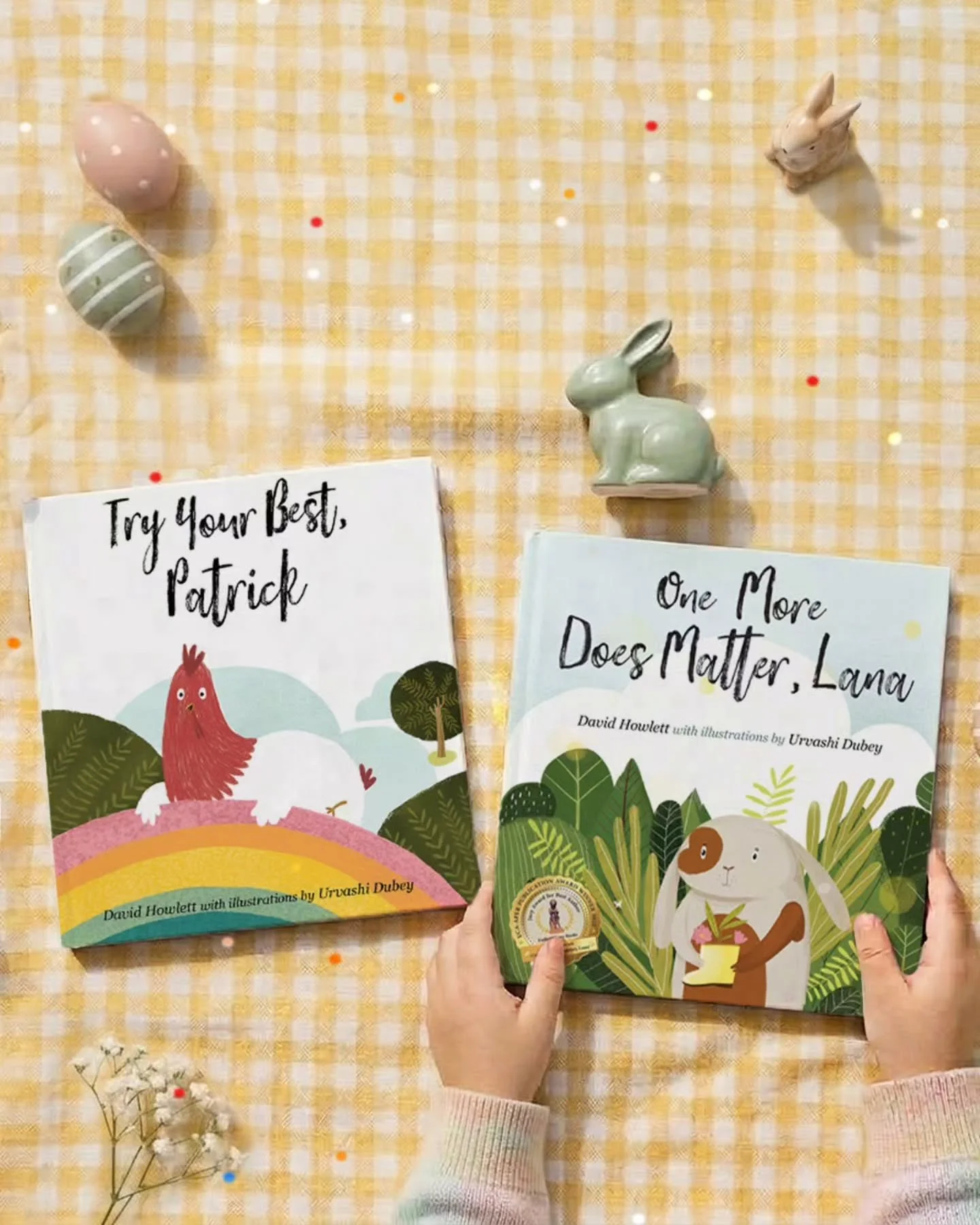 Hop into a good book this Easter!

Snuggle up with stories that celebrate kindness, courage, and the little acts that make a difference. Try Your Best, Patrick and One More Does Matter, Lana are the perfect picks for young readers this season 💛🌼
