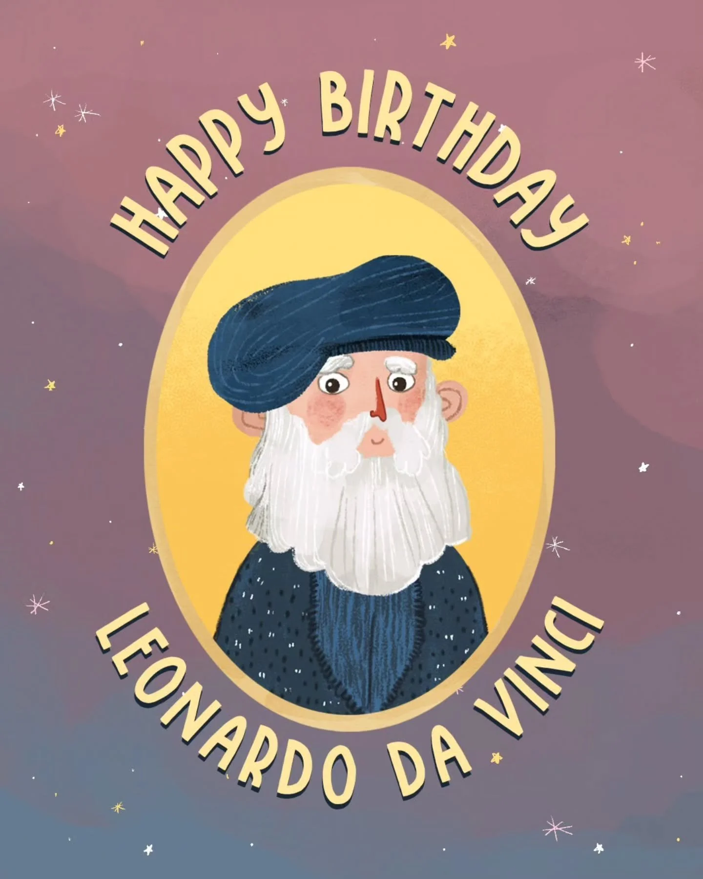 Did you know? Today we&rsquo;re celebrating Leonardo da Vinci&rsquo;s birthday!

Did you also know? He loved writing secret mirror notes that could only be read backwards. How cool is that?

Want more amazing facts about famous artists? Grab your cop