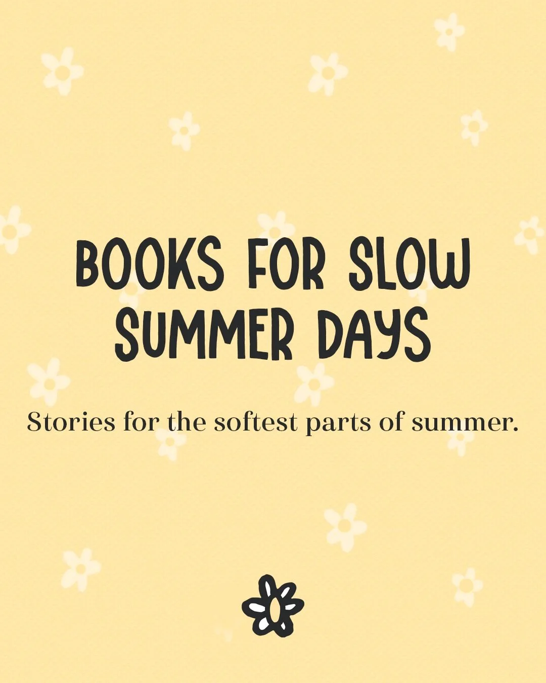 For lazy afternoons, gentle breezes, and readers with nowhere to be. ☀️

Swipe through for our picks for slow summer days.