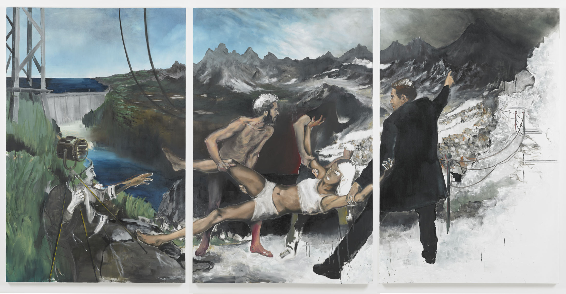 what a beautiful life (x3), 460x230, oil on canvas
